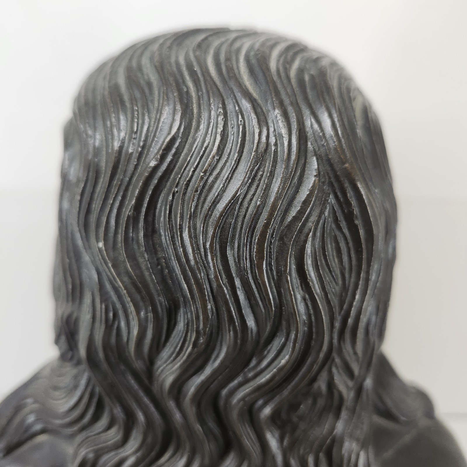 Heavy Bronze Benjamin Franklin 10″ Bust Statue Houdon Style Signed & Numbered