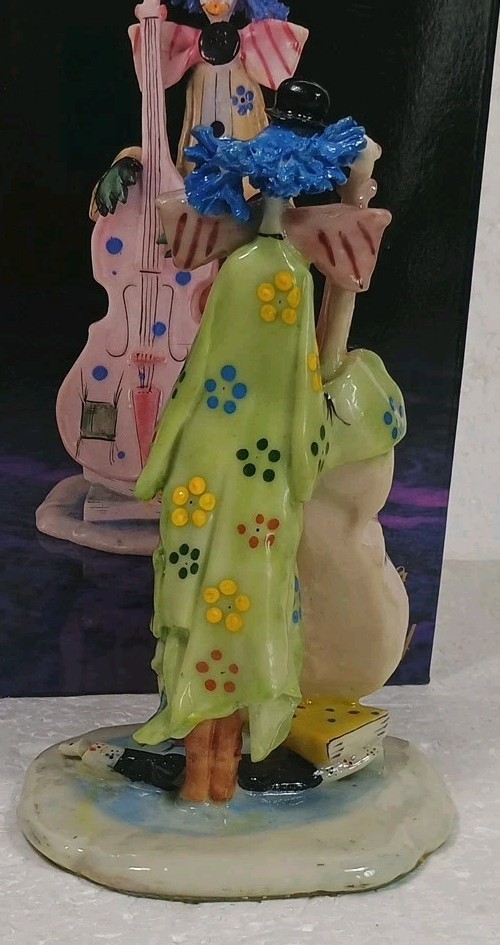 Vintage Gift Gallery Fiddler McClown Figurine 8.5″ Tall In Original Box Flaw