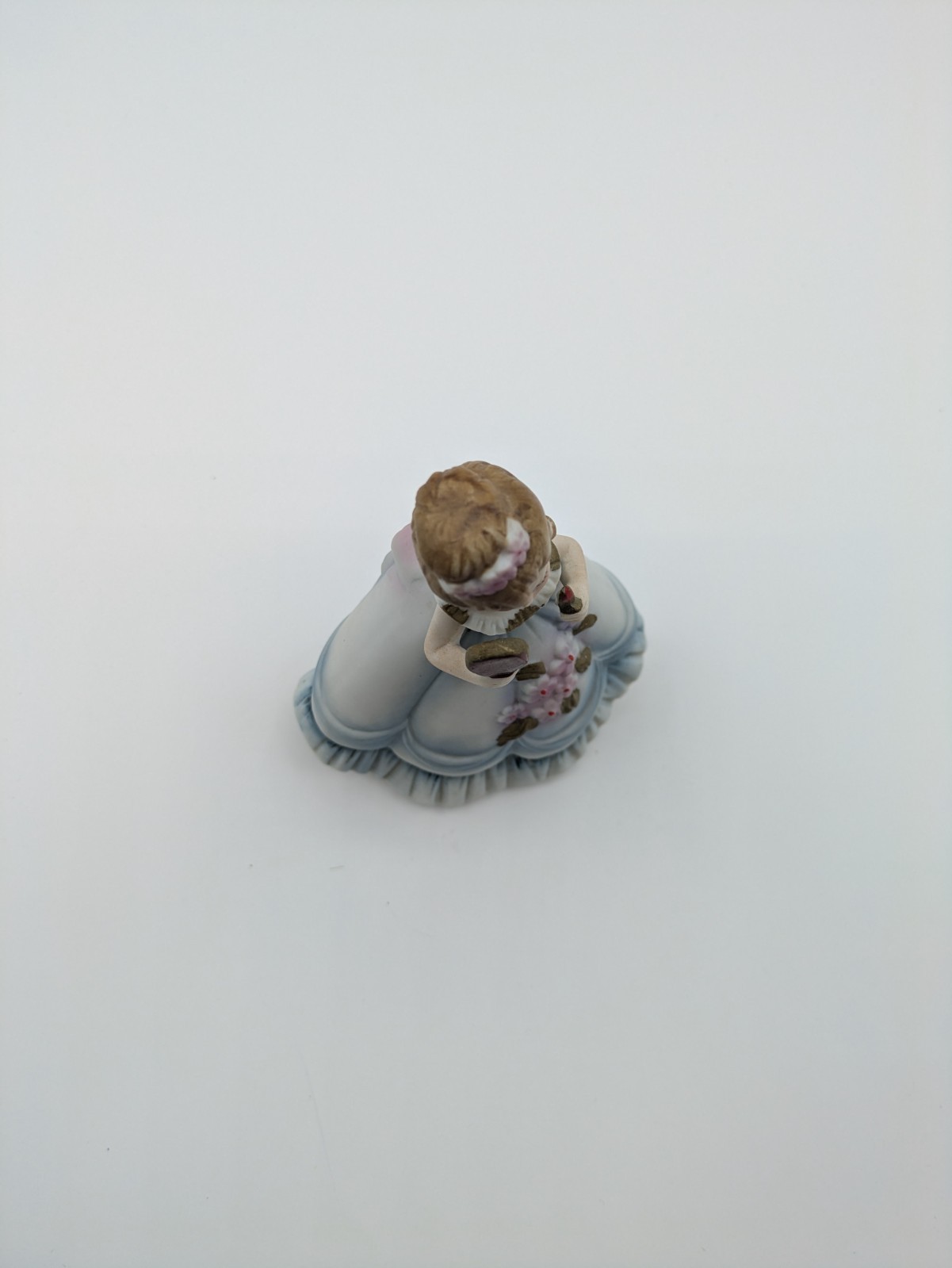 Vintage I.W. Rice Girl with Mirror Night Light Figurine No Night Light