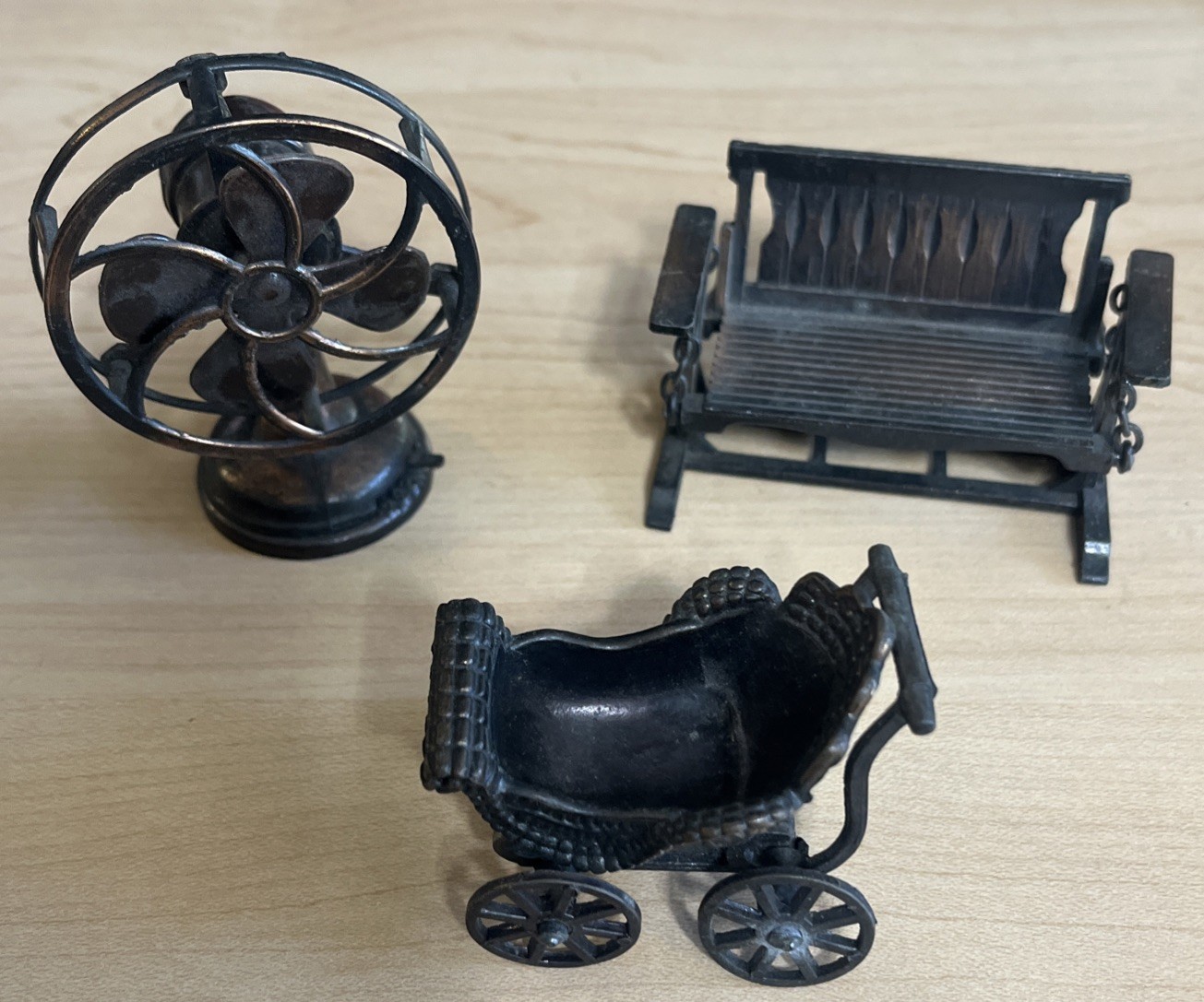 Vintage Durham Industries Metalware Miniatures Doll House 1970’s Lot 3