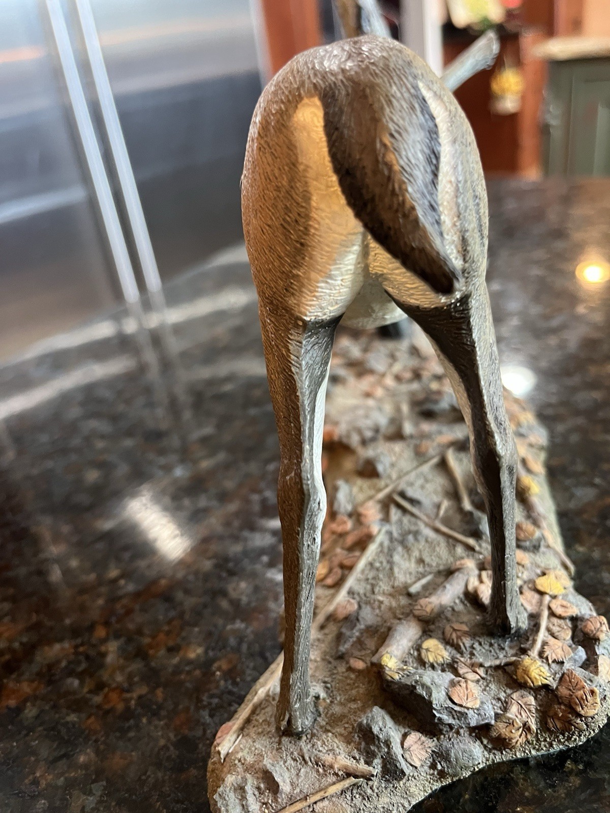 Danbury Mint The Rub Curtis Christensen Buck Deer Rub Figurine