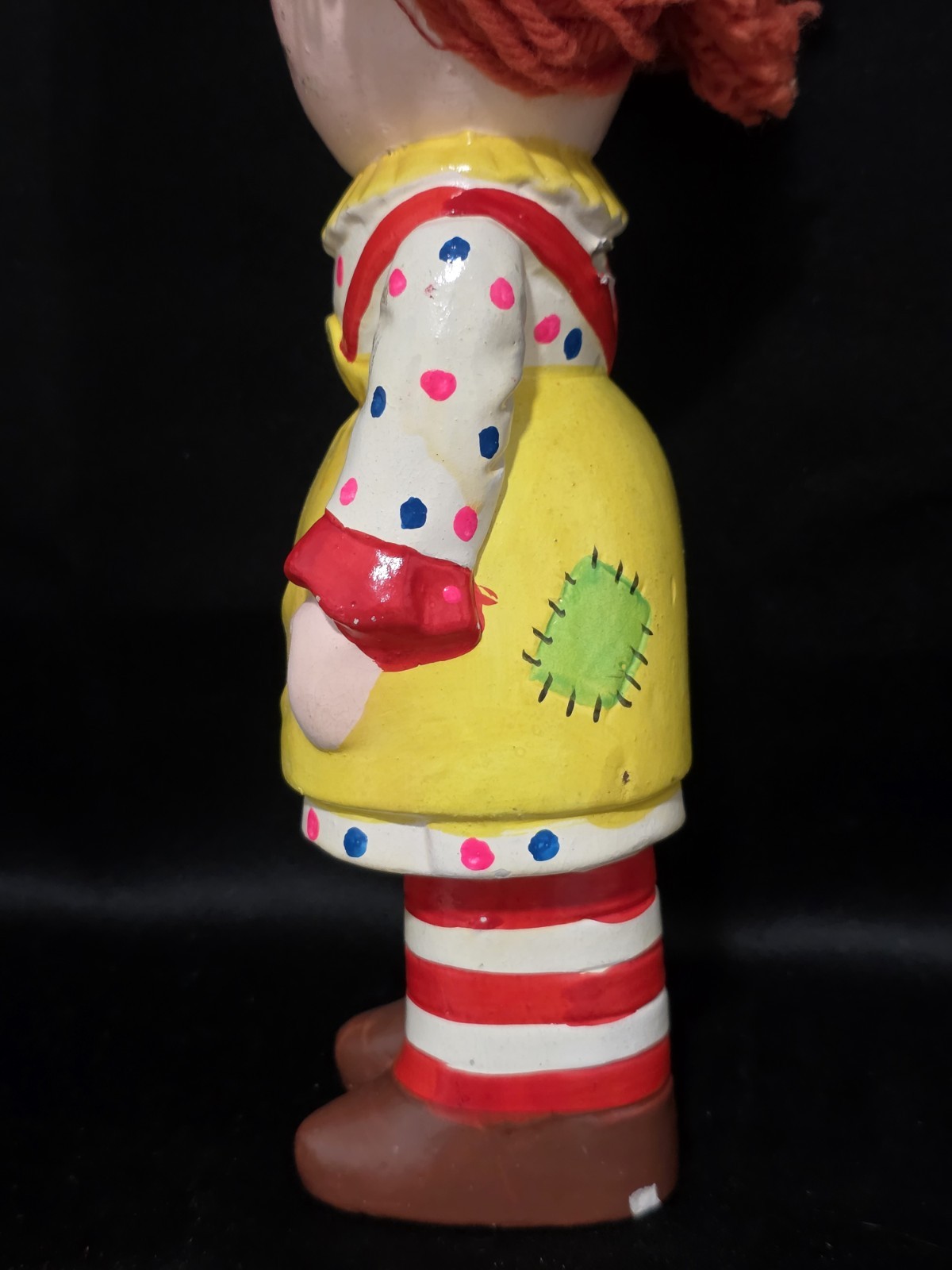 Vintage 1950’s 60’s Raggedy Ann Japan Chalk Ware Chalkware 13.5 Inch Bank