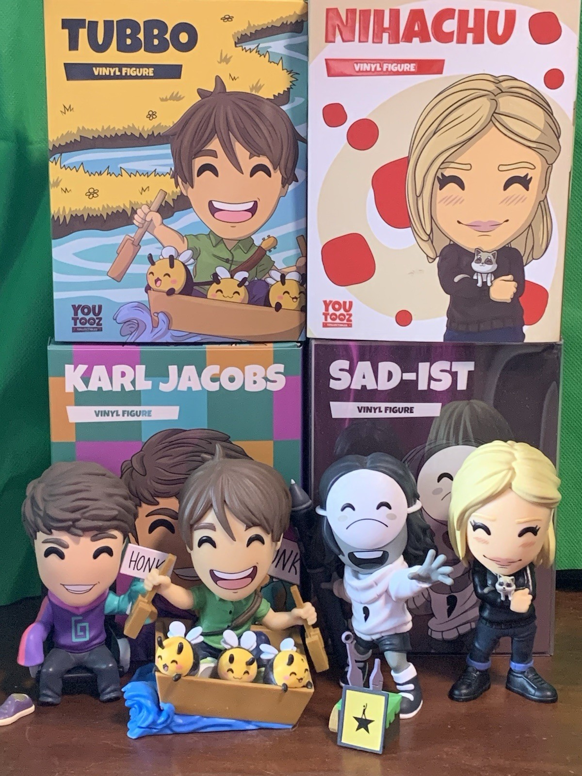 MCYT/DSMP YouTooz Figurines – Karl Jacobs, Tubbo, Nihachu “Niki/Nikki”, SAD-ist