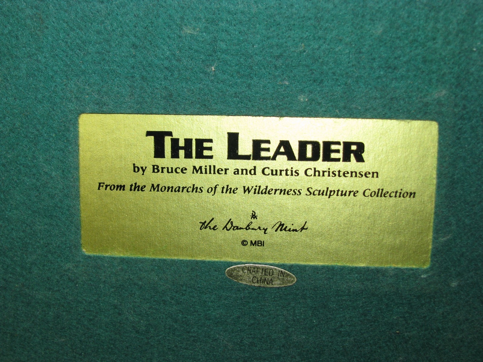 Danbury Mint ‘THE LEADER’ 12” Elk Sculpture – Monarchs Of The Wilderness – Rare