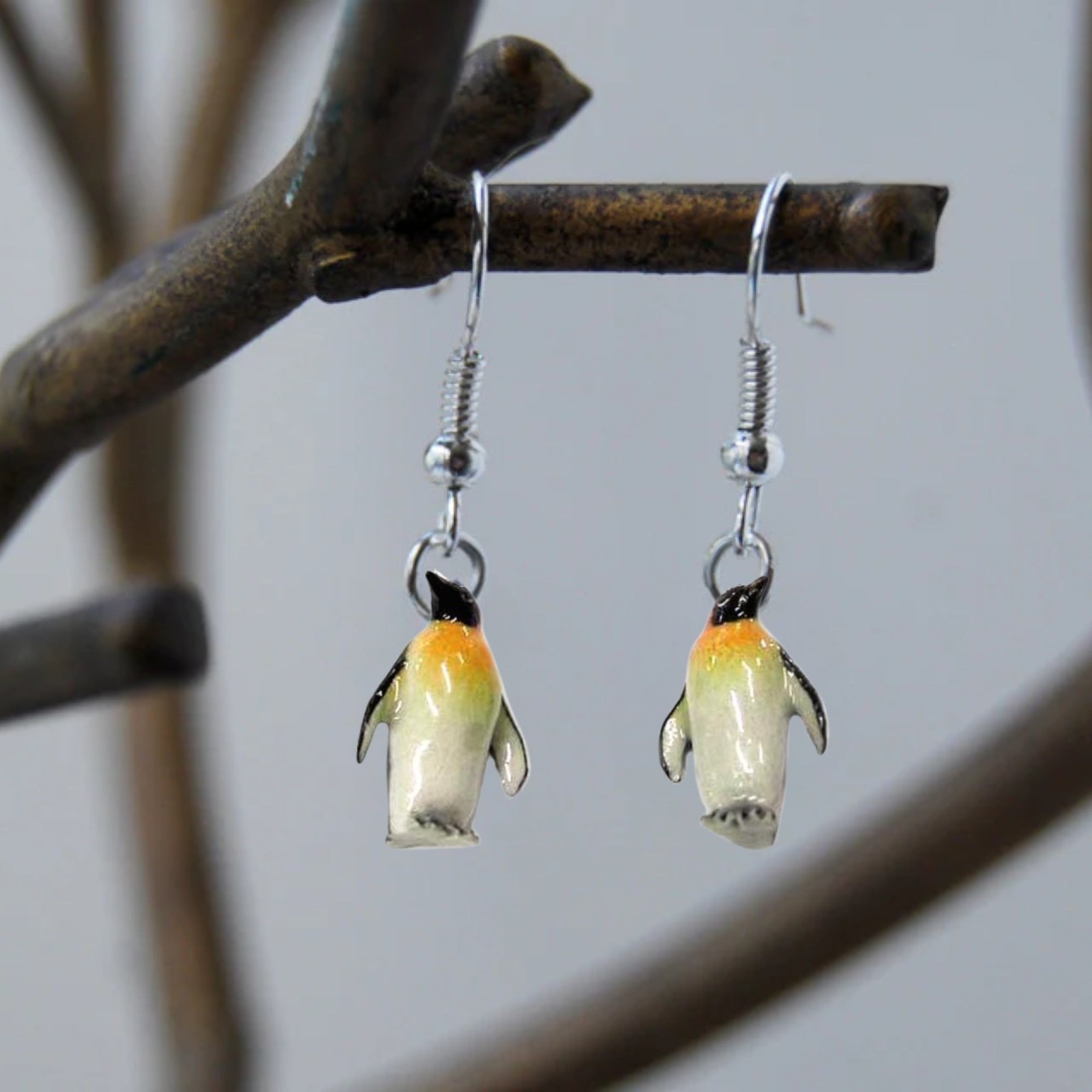 Little Critterz Jewelry Penguin – Emperor Penguin Porcelain Earrings Jewelry