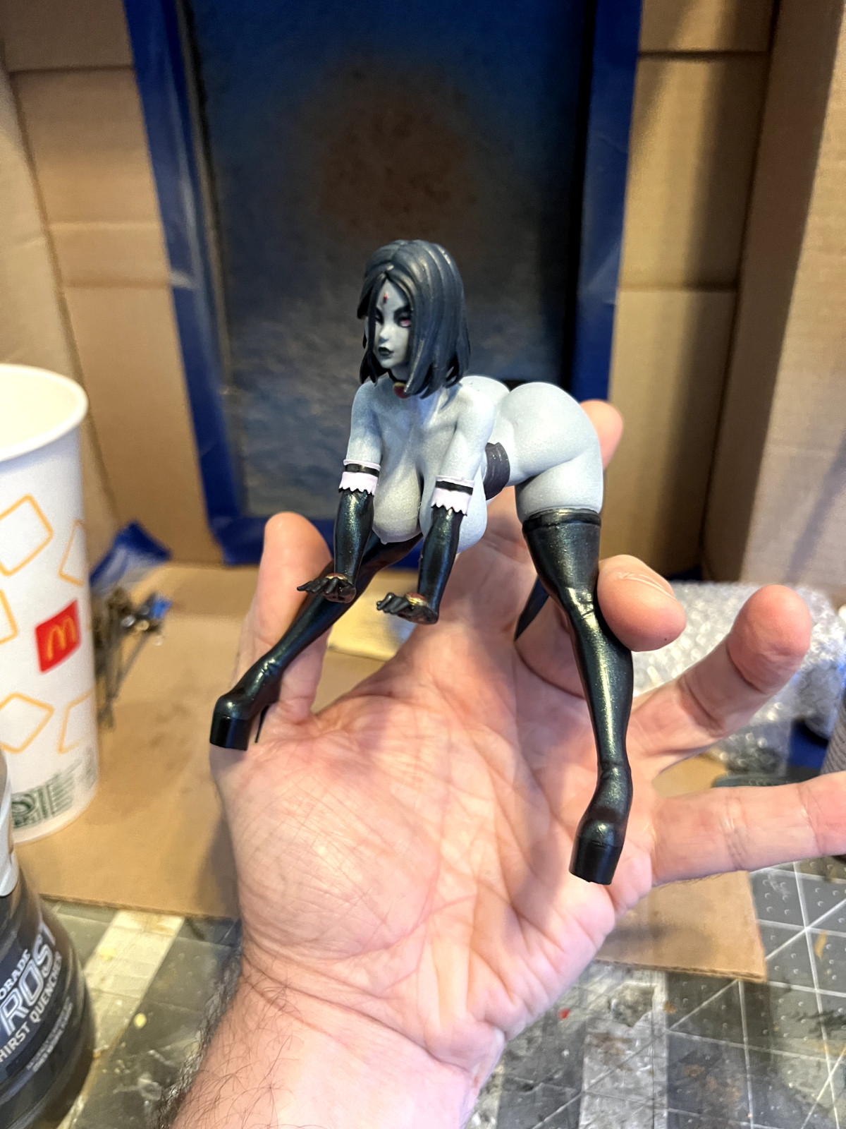 Rushzilla Sexy Witch Raven Nsfw Statue Unpainted Unassembled Resin Model Kit