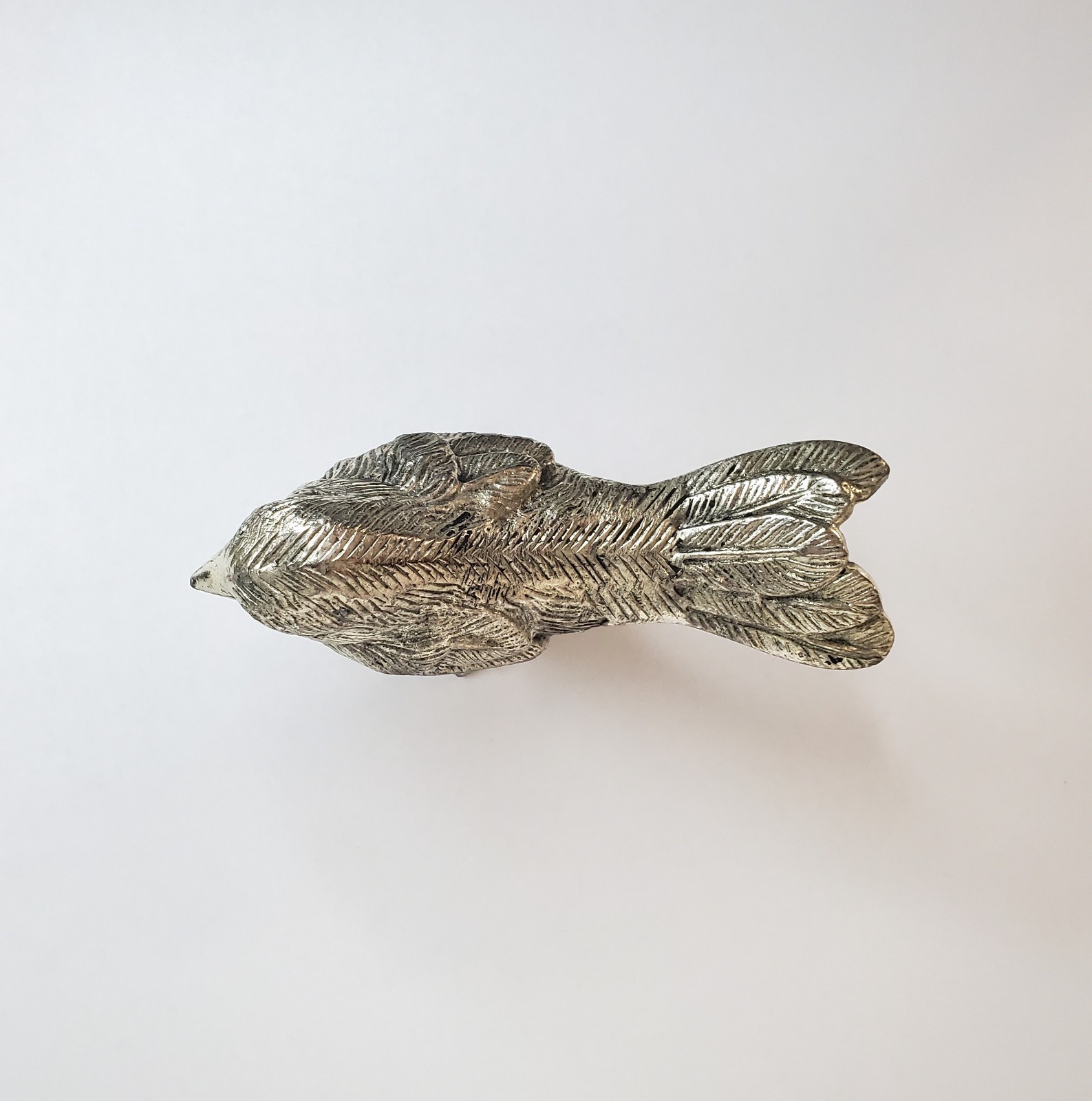 Solid Aluminum Sparrow Figurine