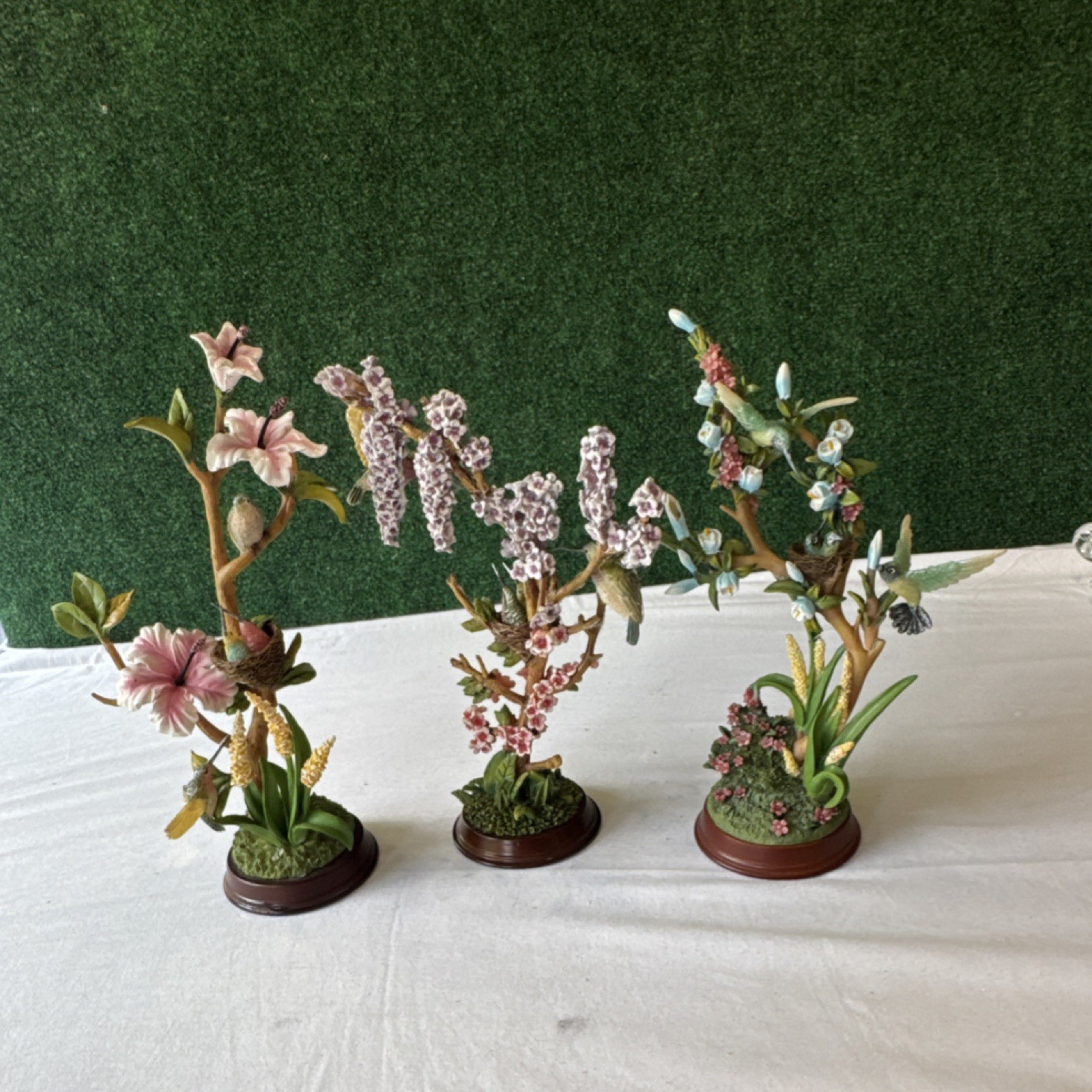 The Bradford Exchange Nature’s Tiniest Treasures Hummingbird Figurines Set of 3