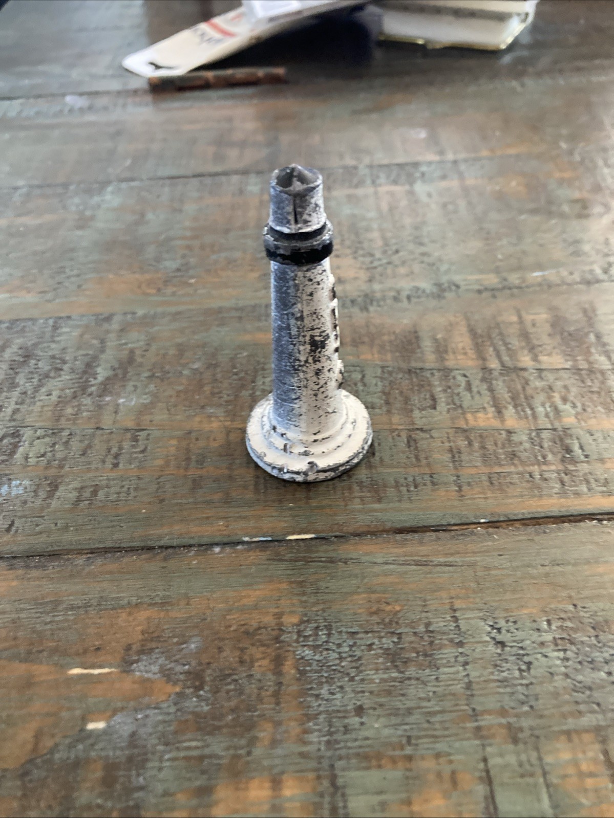 Miniature Lighthouse Lead Figure CPS 48 2 5/8” Tall See Photos