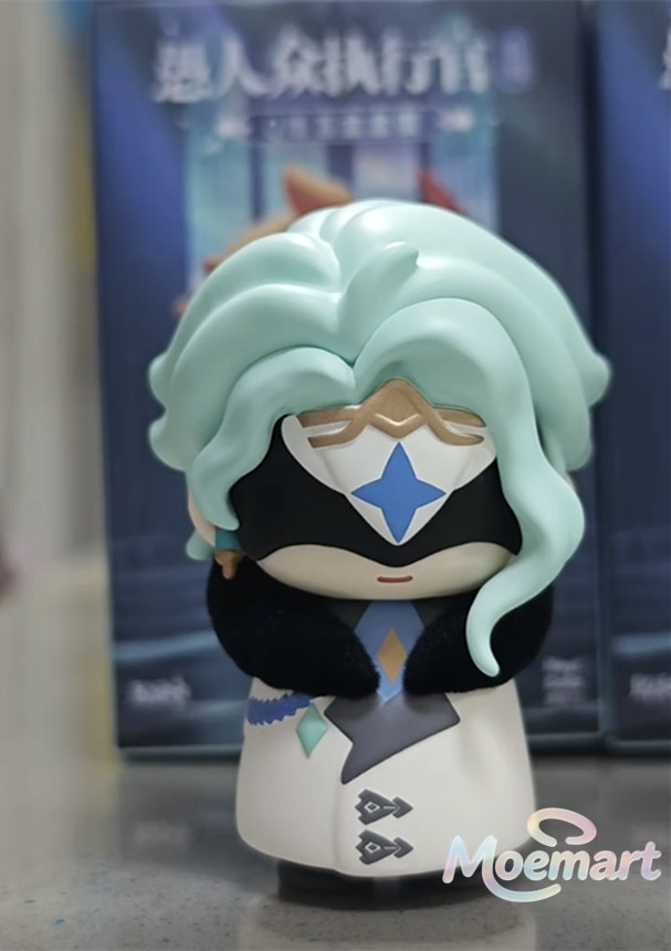 Official Genshin Impact Fatui Pantalone II Dottore Chibi Figure Refraction Card