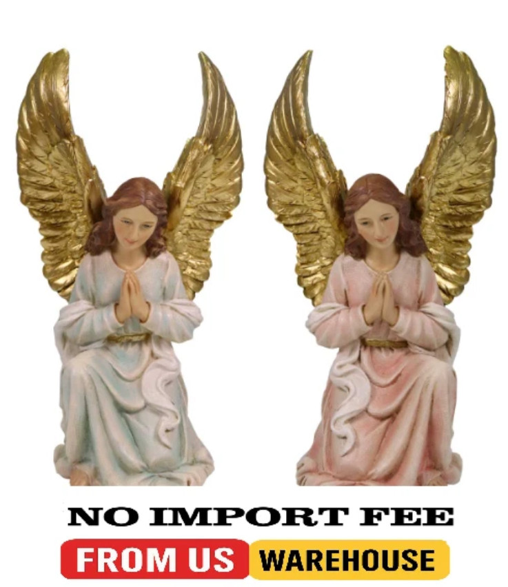 ✅ Adoring Angels 13.5″ Statues, Sold as Set – No import fees ✅