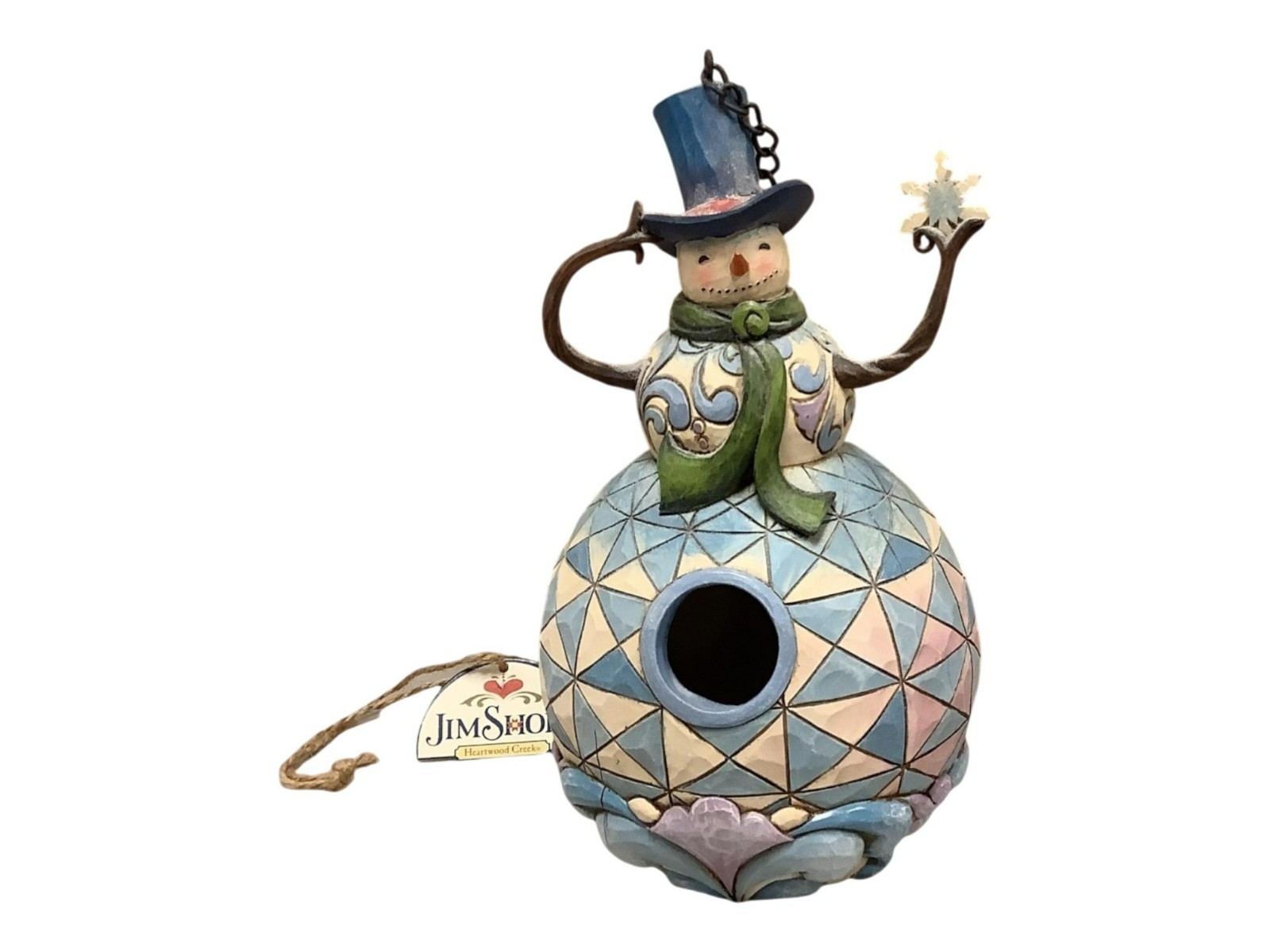 NIB Jim Shore Snowman Birdhouse 2008 #4012990