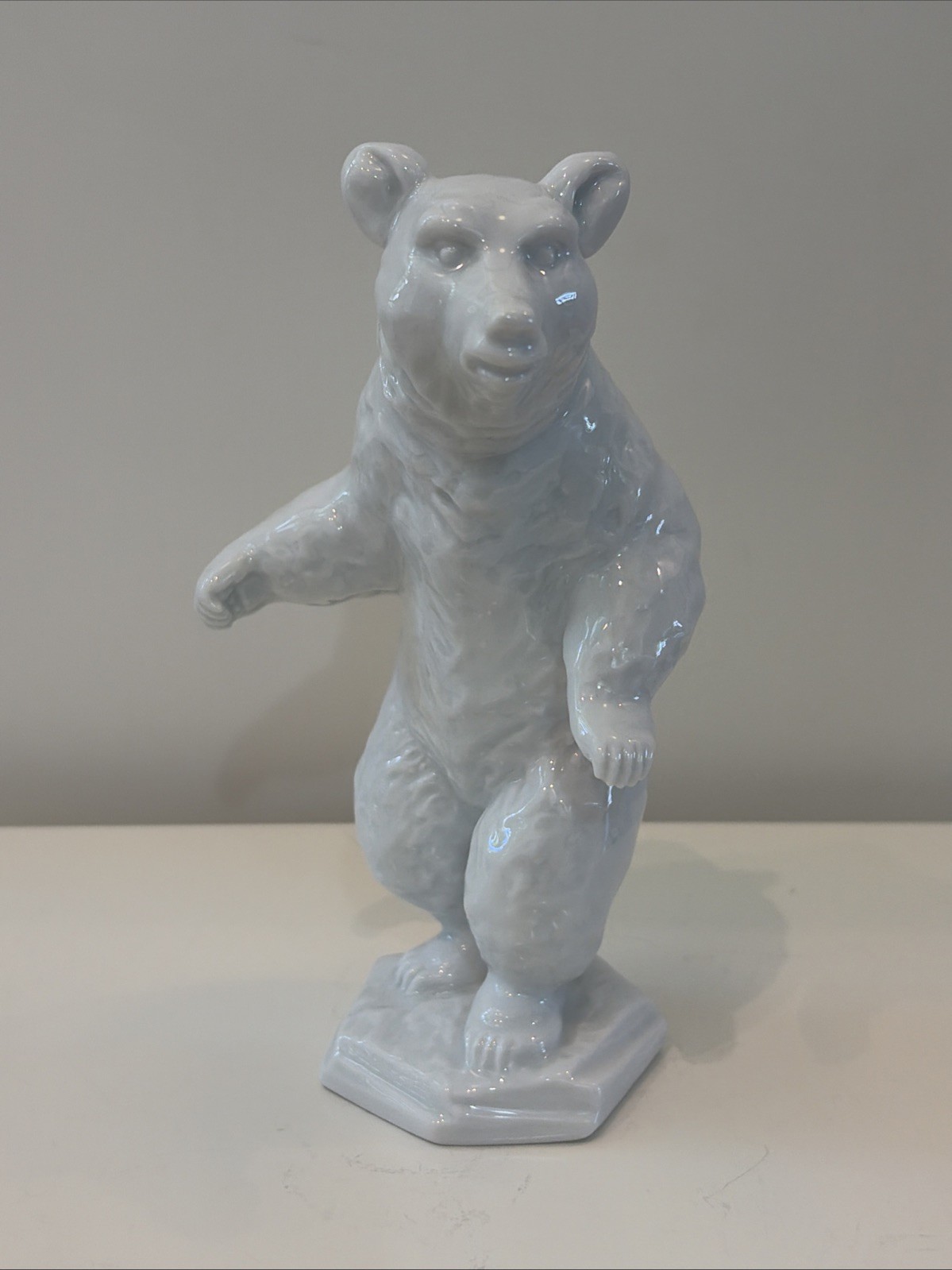 Rosenthal Porcelain Standing Bear Figure by Fritz Heidereich Germany Vintage