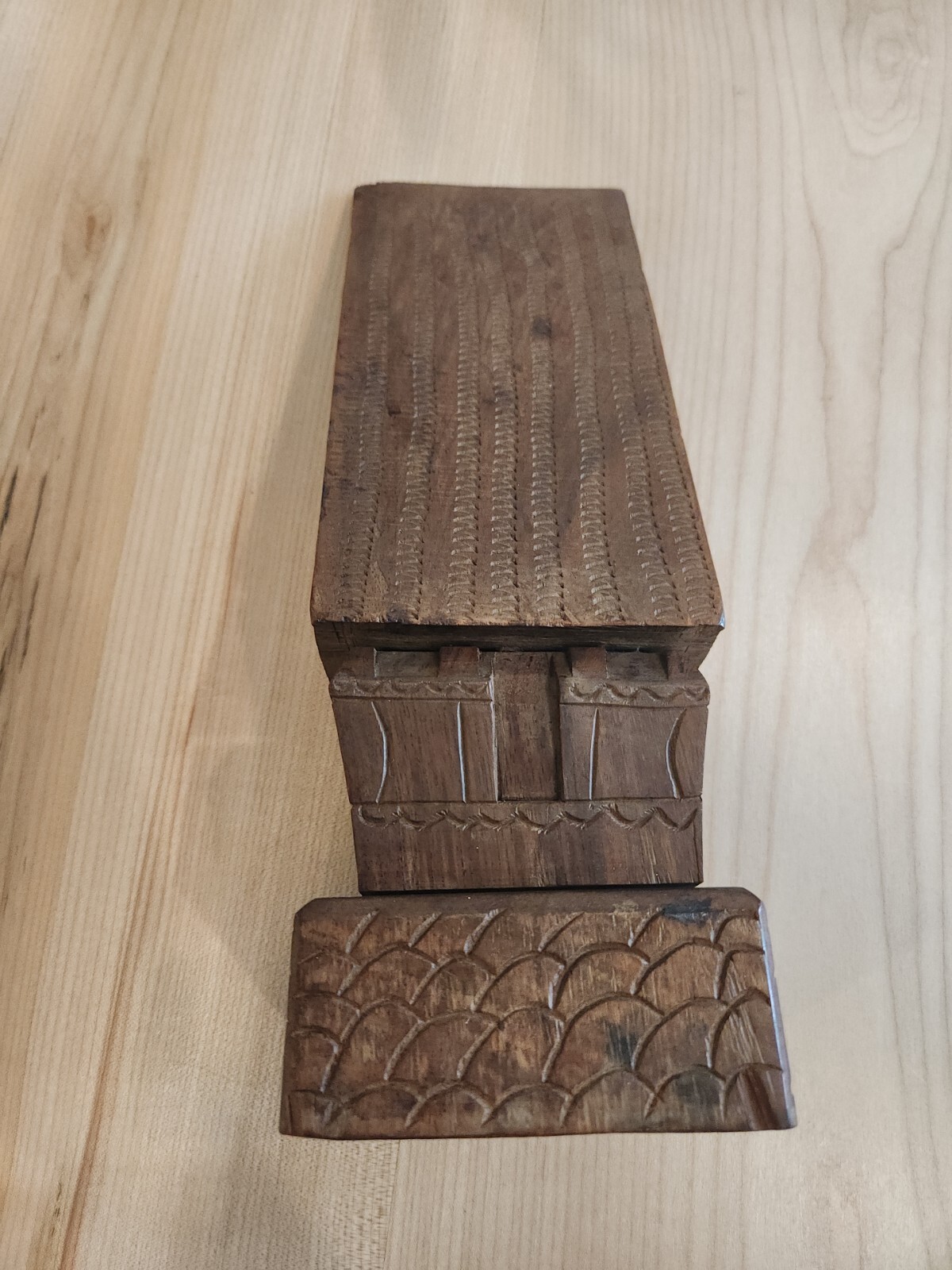 Vintage 12″ Wood Carving. Estate Find