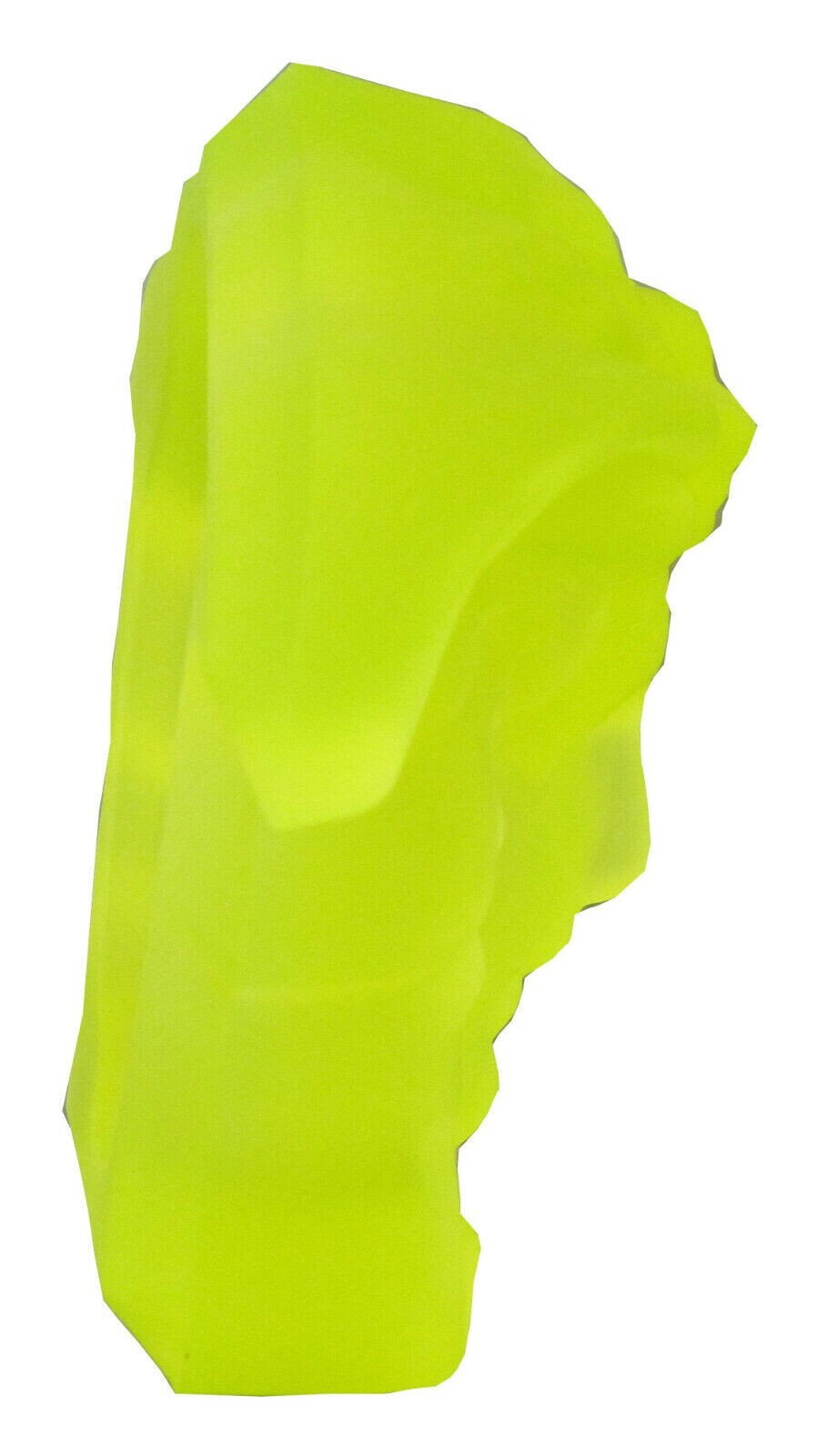 Yellow Uranium Glass Medusa Head Crafts Ornament NEW Changes to Green i UV Light