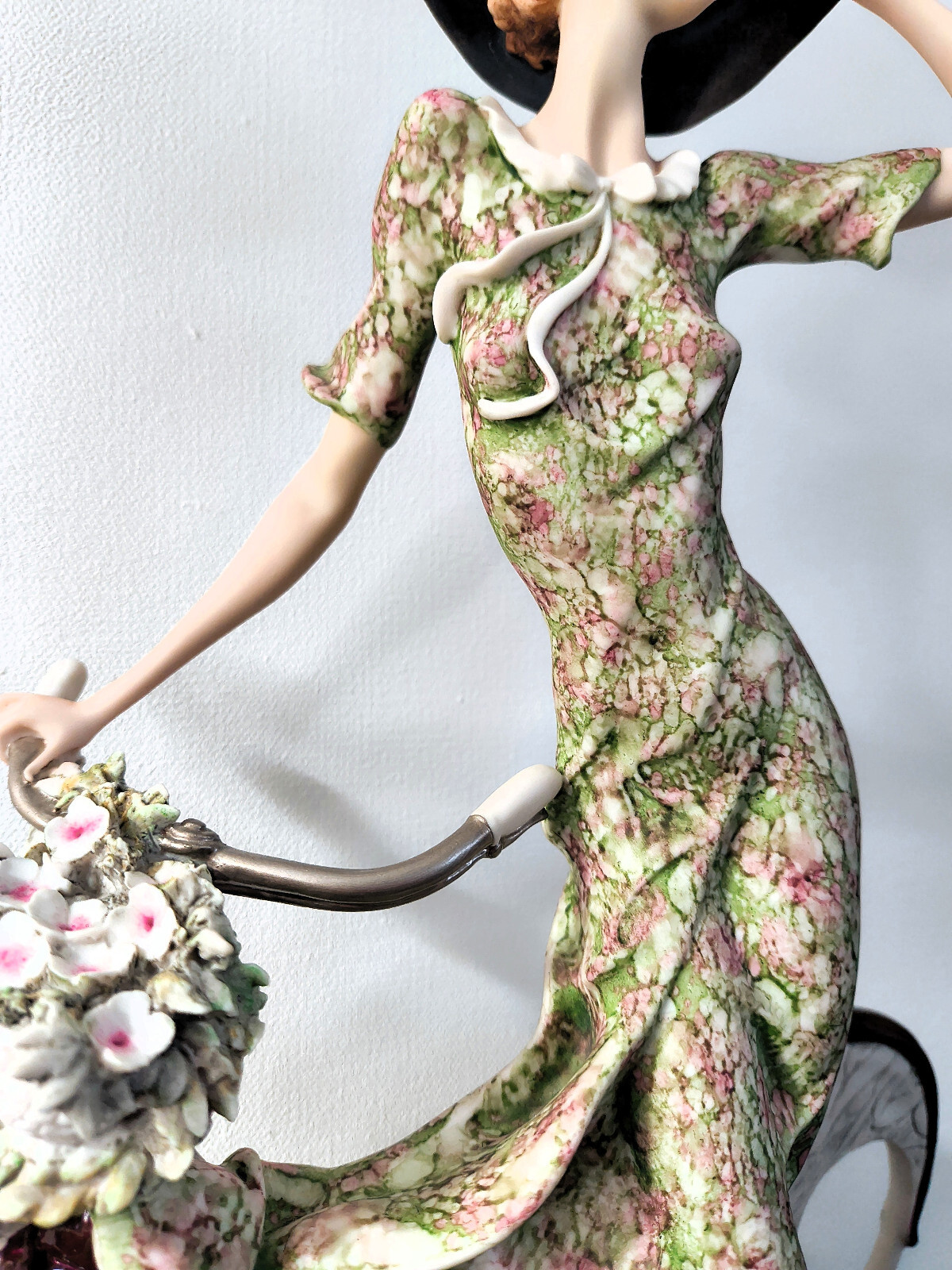 Armani Porcelain . Girl With Bicycle . Spring . 0539C . 15 in. . Italy . Beauty