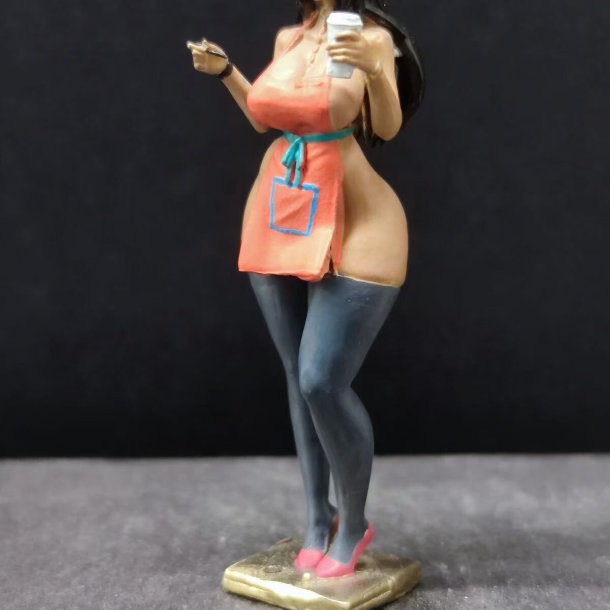 Brass painted anime sexy goddess pajamas anime boy gift model decorations