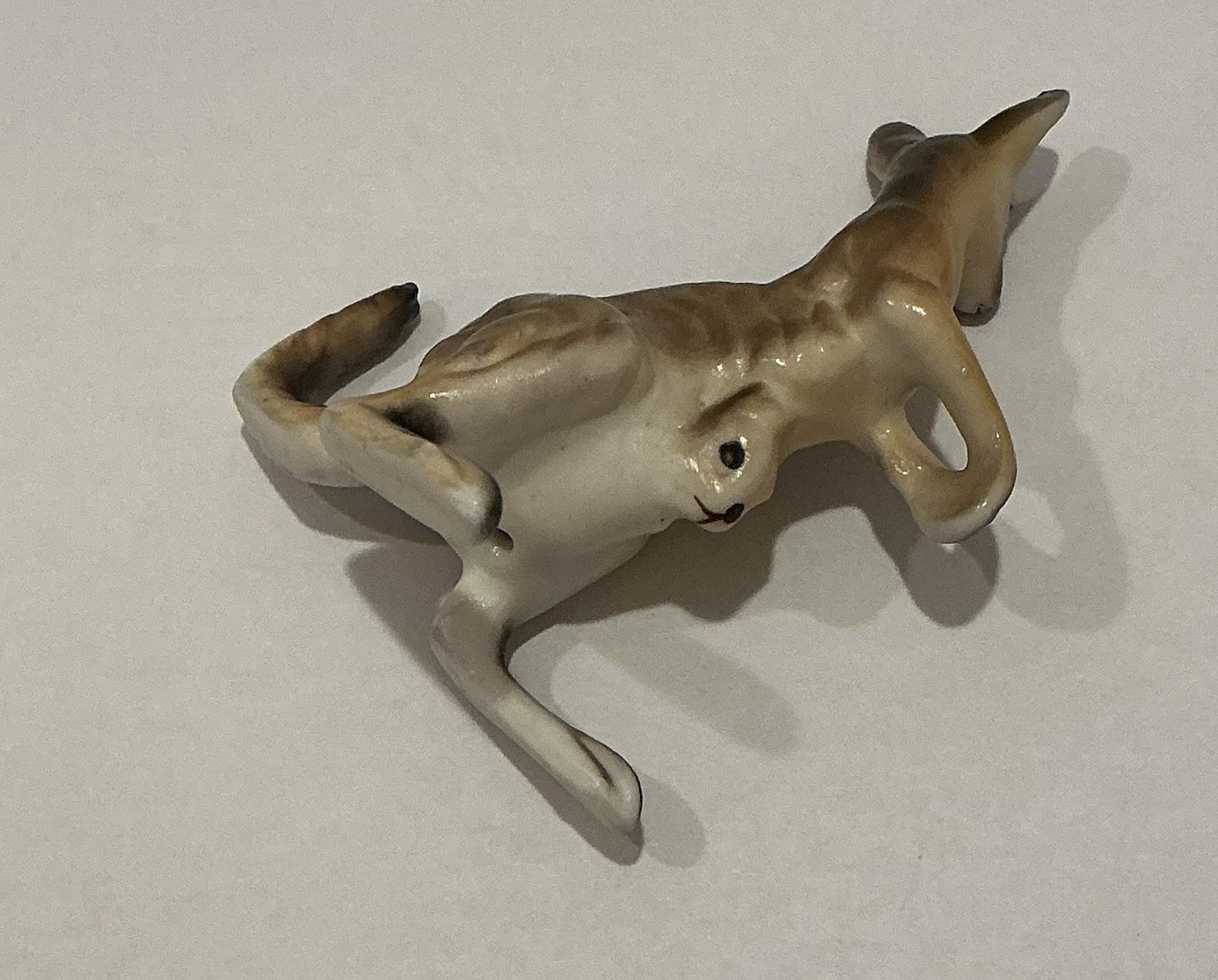 Vintage Kangaroo Miniature Figurine Family Set of 3 Joey Bone China Japan