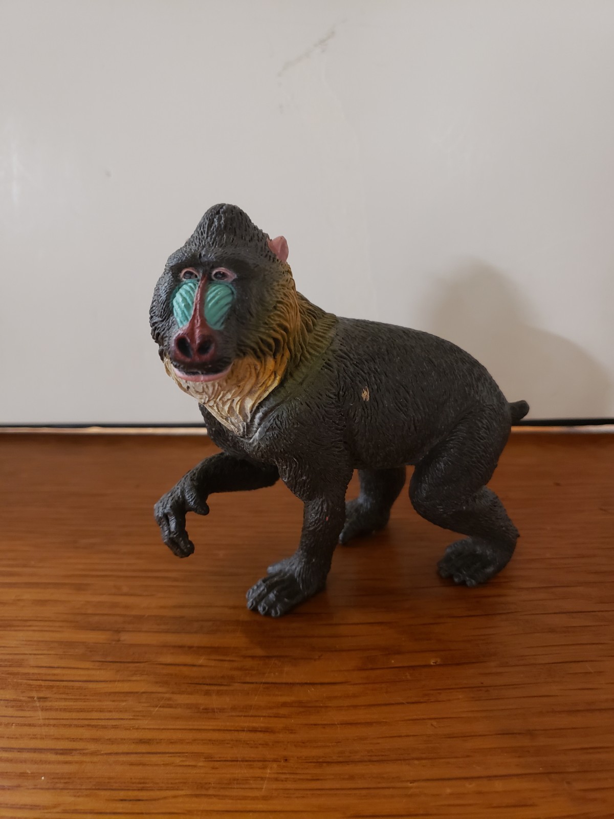 Multi Colored Plastic Baboon Ape Figurine Décor Jungle Primate