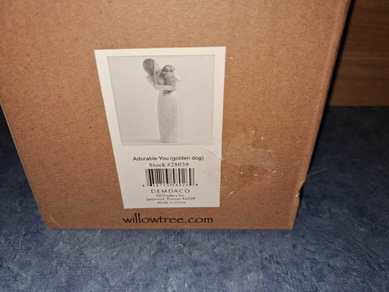 Willow Tree Adorable You (Golden Dog) Sculpted Hand-Painted Figurine #28039-New!