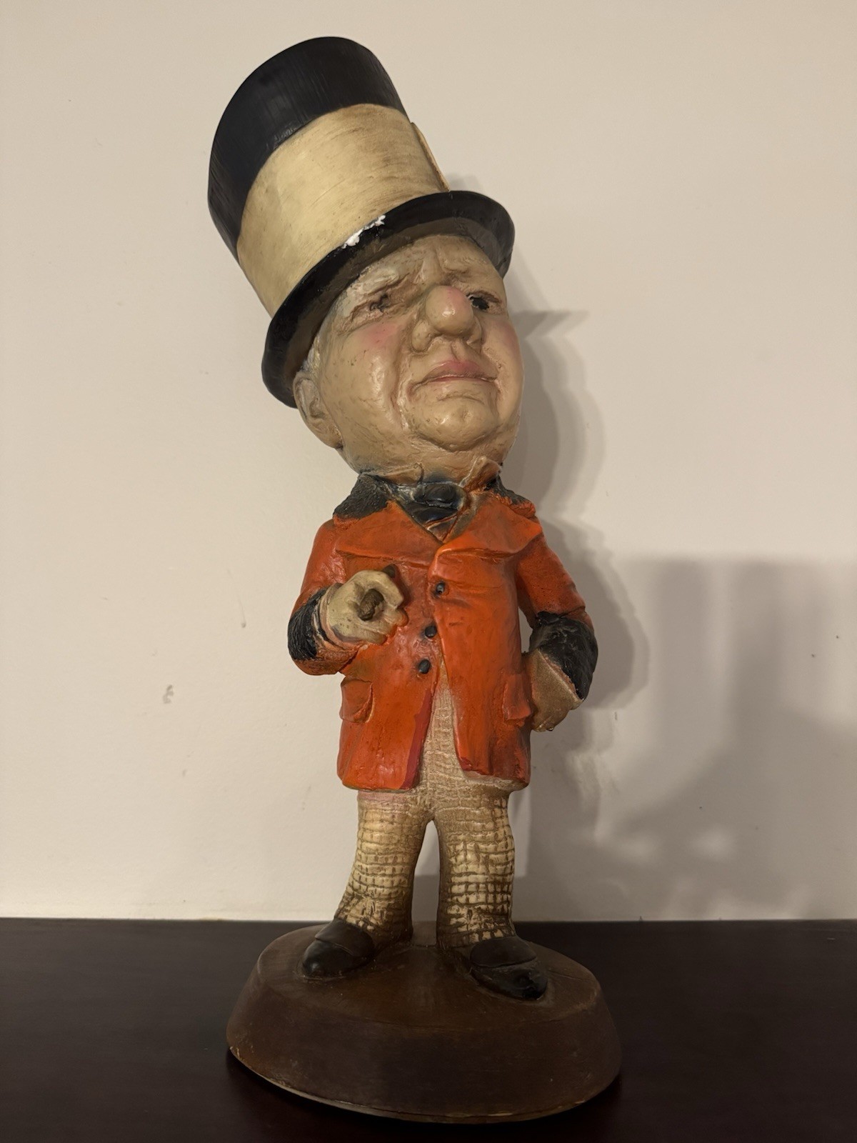 ESCO W C Fields Chalkware Figurine Statue Comedian 17.5” Tall Vintage 1970’s