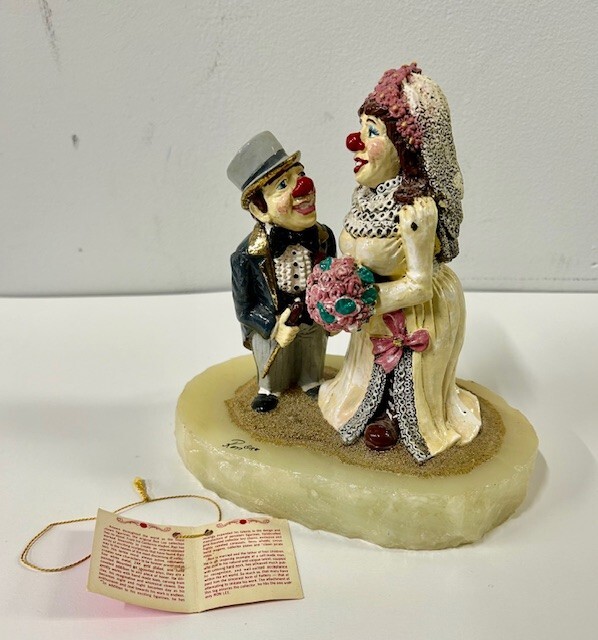 Very Rare Original Ron Lee Wedding Clowns, Yes Dear **FREE SHIPPING!!!!!!**