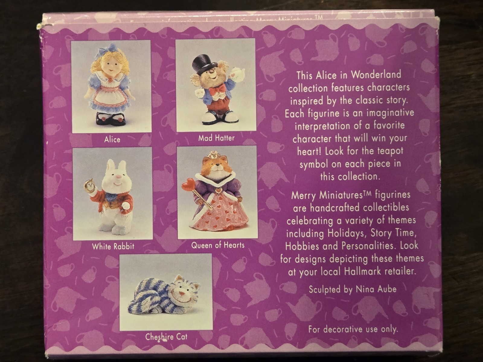 **NIB** Vtg Hallmark Merry Miniatures PETER PAN and ALICE IN WONDERLAND (FJ)