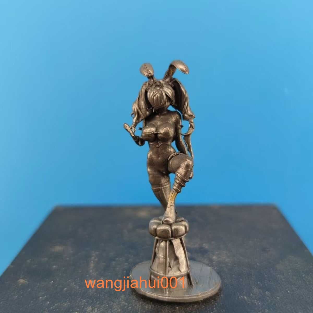 2.5inch Black Brass GK Bunny Girl Miss Mannequin Model Statue