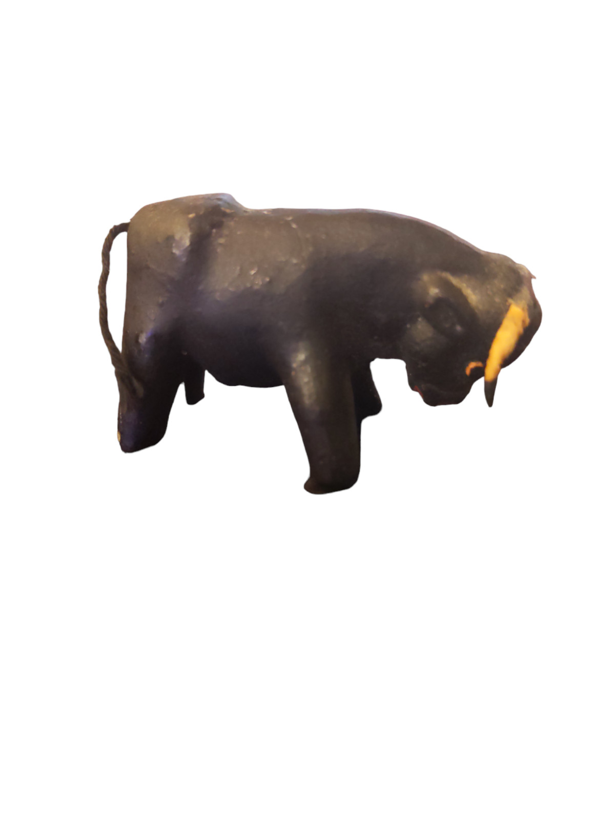 Vintage Miniature Bull Figurine 1″ x 1 3/4″