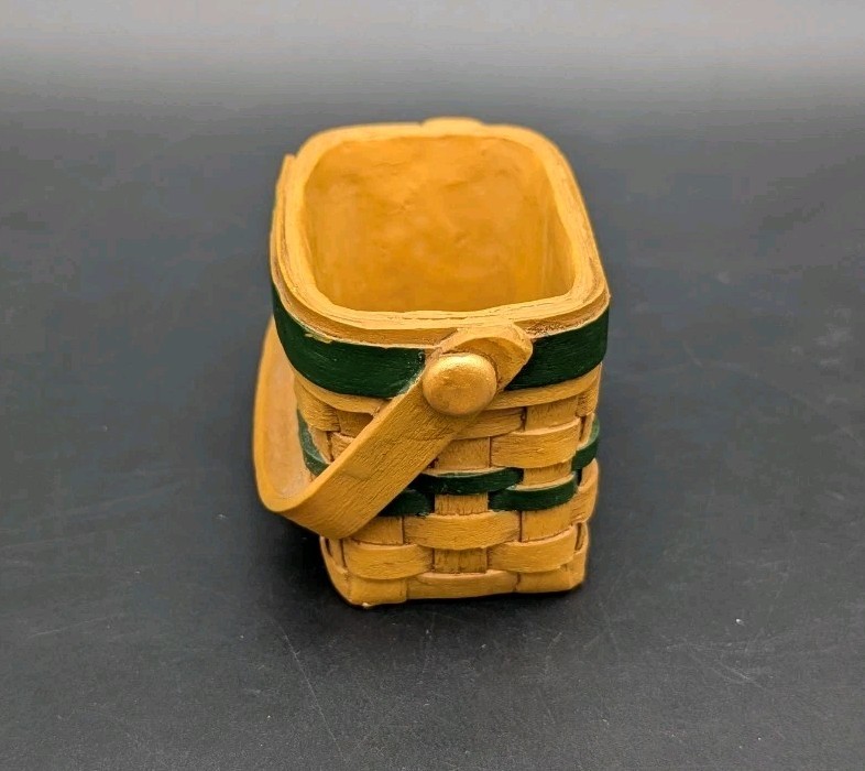 Suzi Skoglund Blossom Bucket Resin Basket Figurine Folk Art Farmhouse