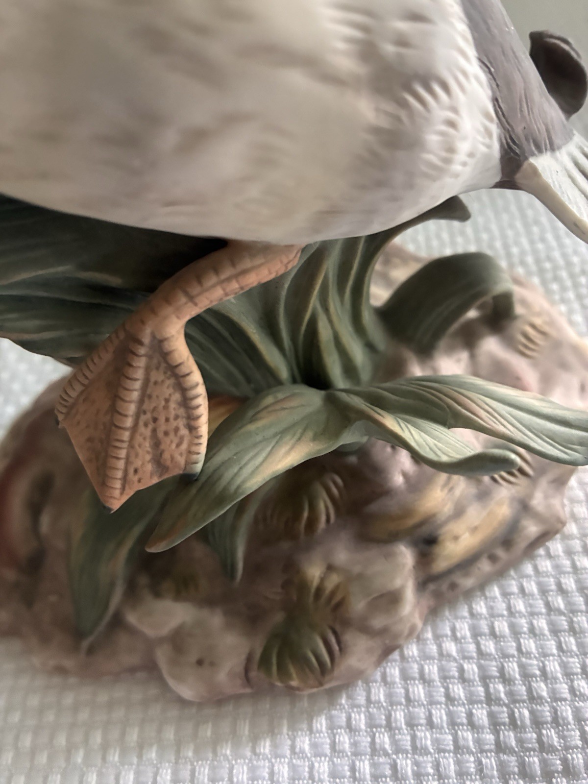 Vintage 1984 Homco Masterpiece porcelain Figurine Mallard Duck Home Interior