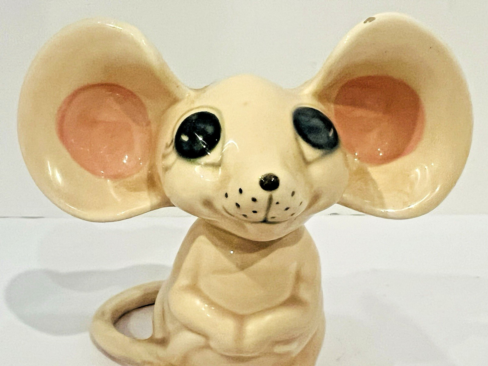 Vintage NP Canada Big Eared Mouse Ceramic Figurine Northern Pottery Peter Gjoni