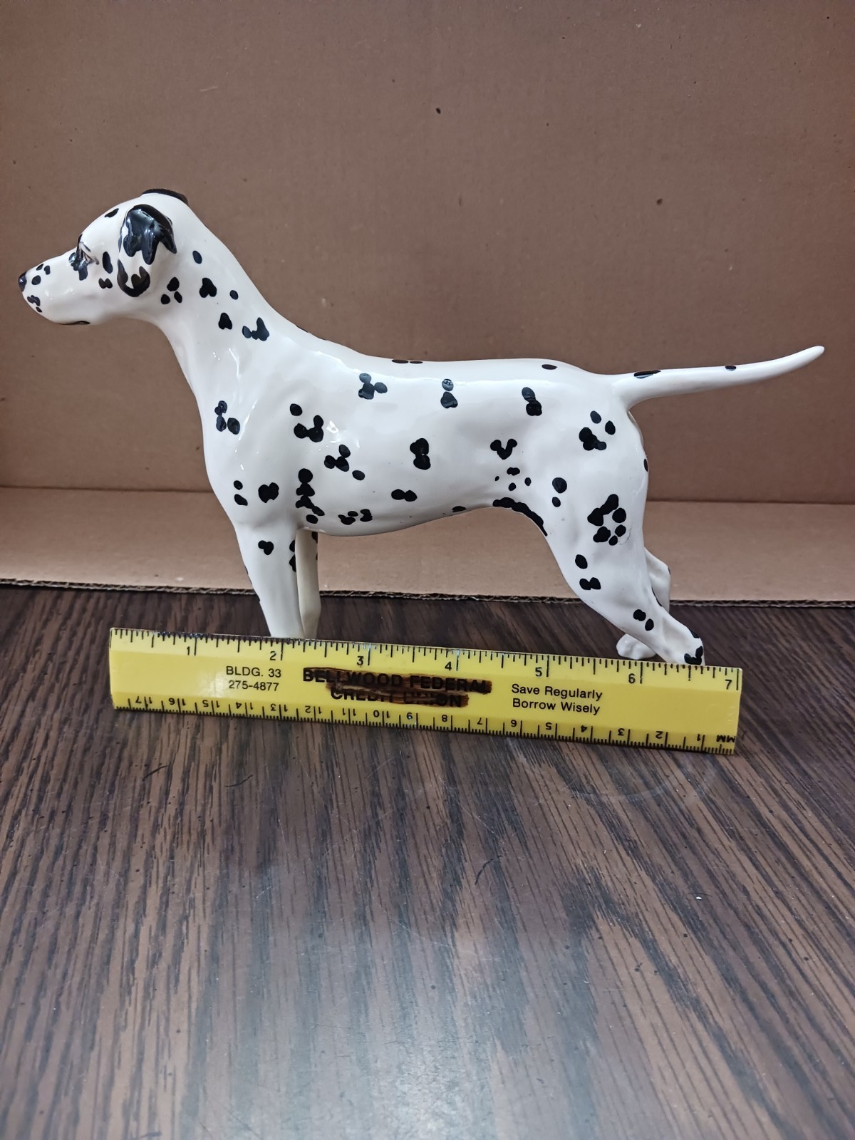 Beswick Arnoldene DALMATIAN dog Figurine Standing England Vintage 8”x 5.5”