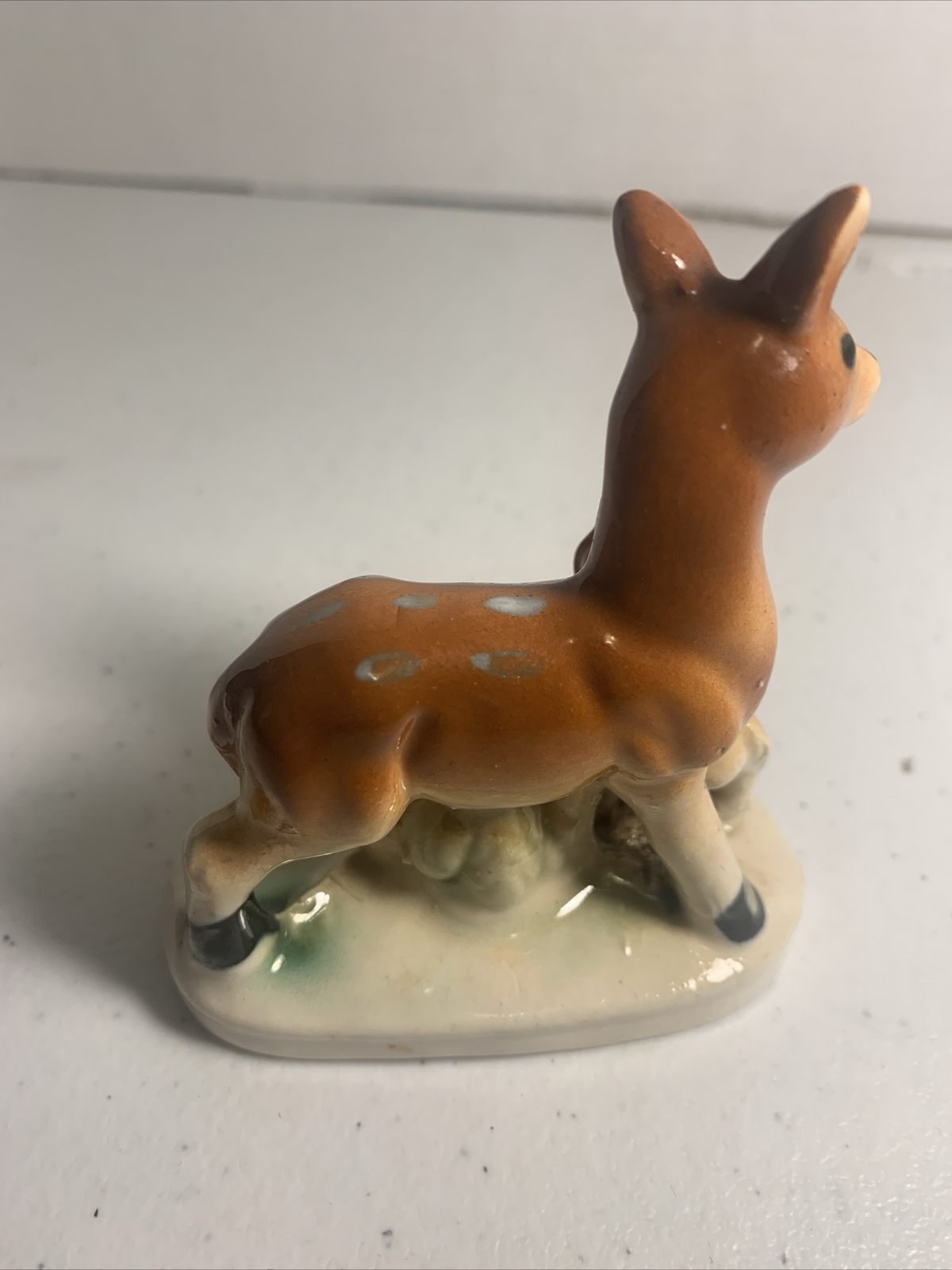 Vintage Bone China Mother Doe & Fawn Figurine 3.25″ Made in Japan MINT