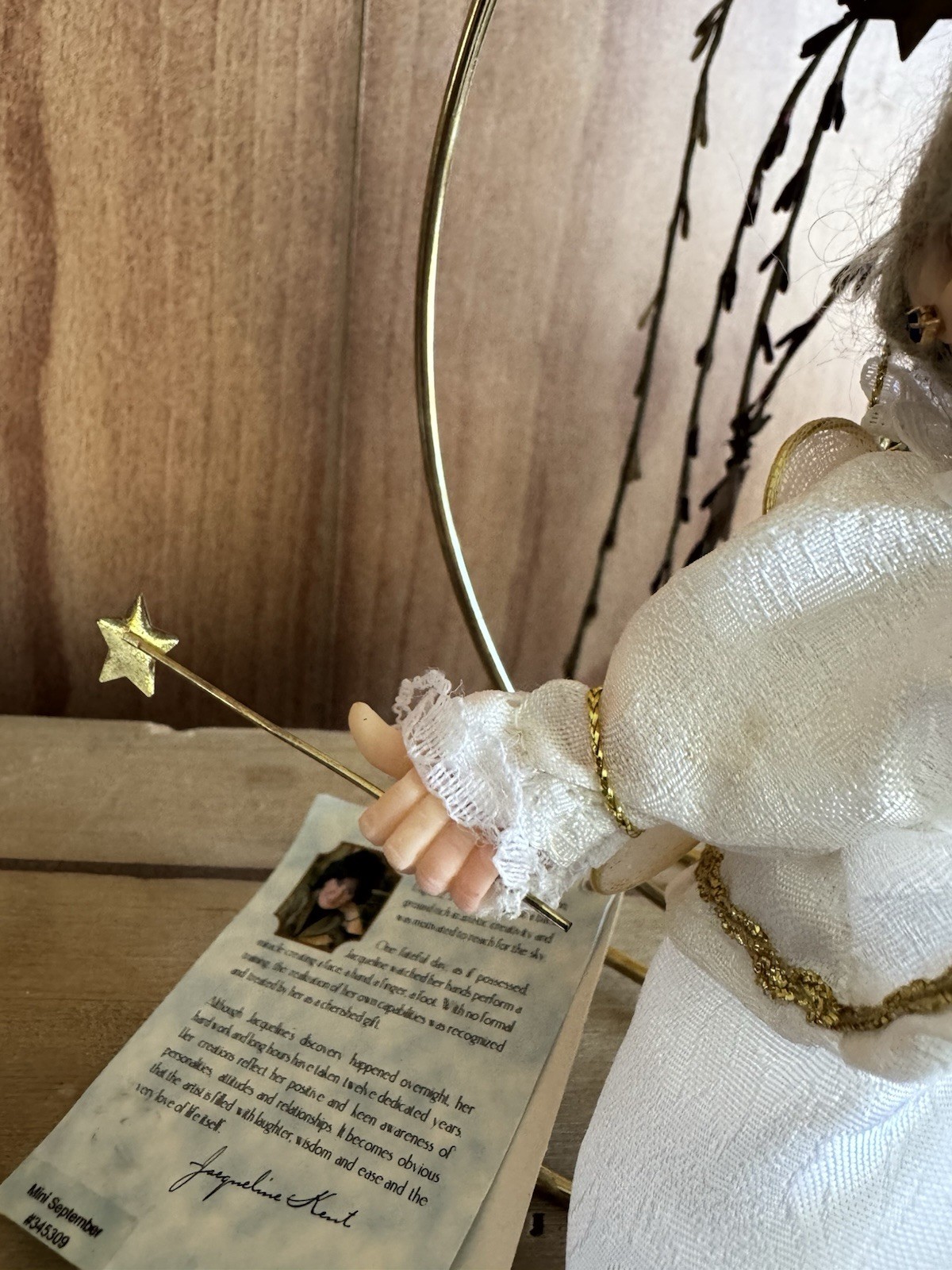 Jacqueline Kent Mini September Fairy Godmother Ornament Giftcraft 2005