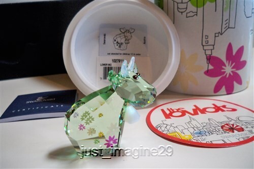 SWAROVSKI LOVLOTS FLOWER MO COW 1027911 LIMITED EDITION 2009