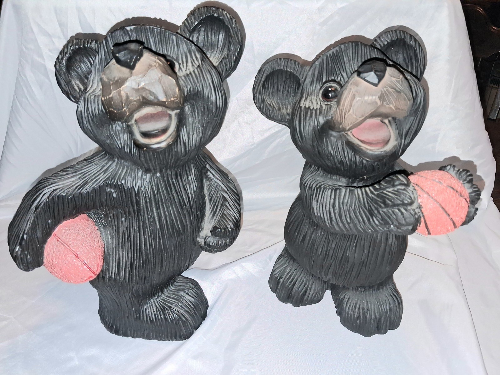 Wooden Carved Black Bears