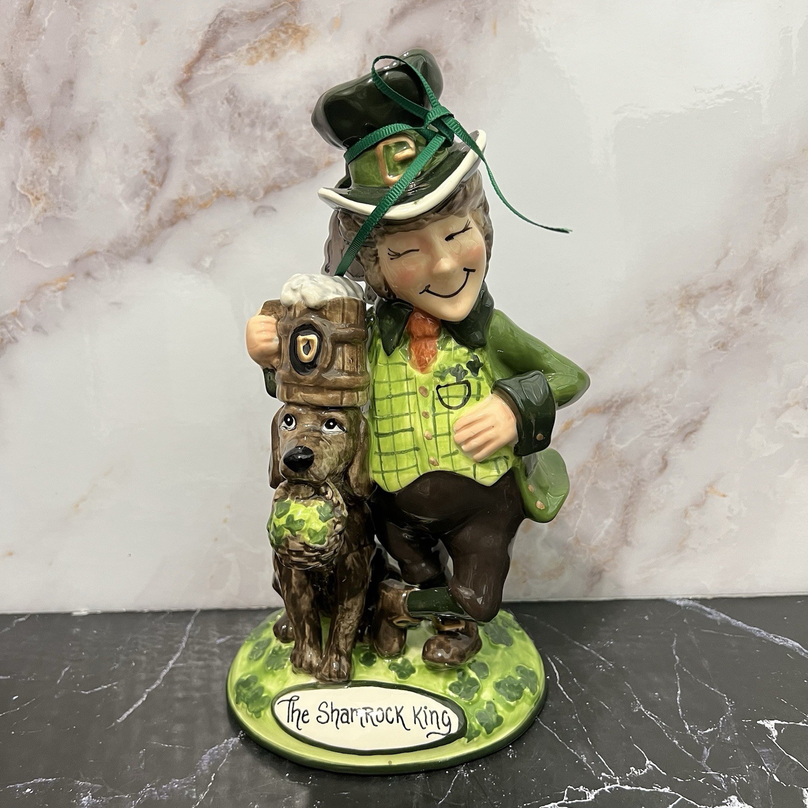Blue Sky Clayworks The Shamrock King Leprechaun Figurine St Patrick’s Day 2022