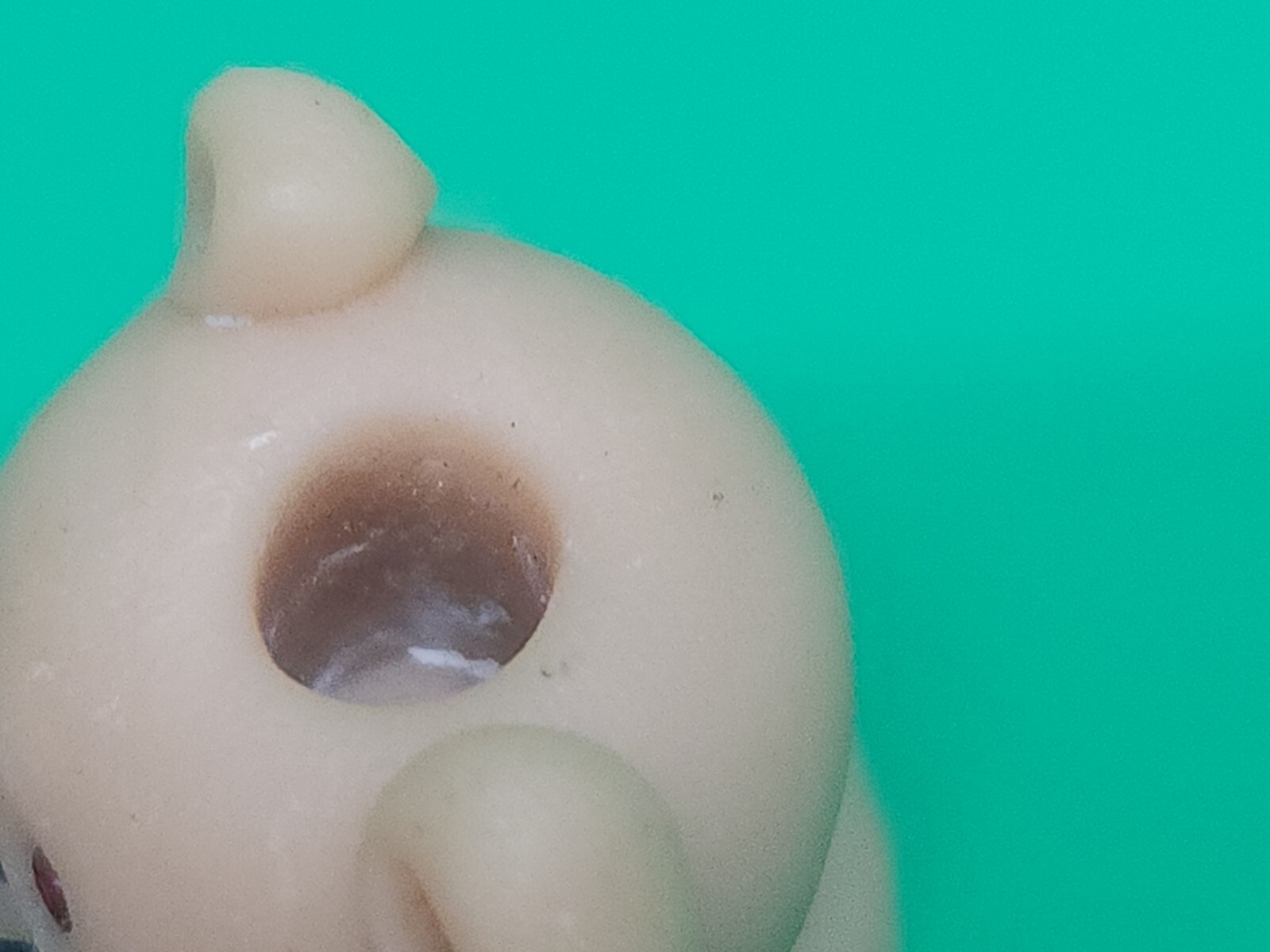 Vintage 1981 Polymer Clay Miniature Bear Puppy Dog Toy Figure Mini Candle Holder