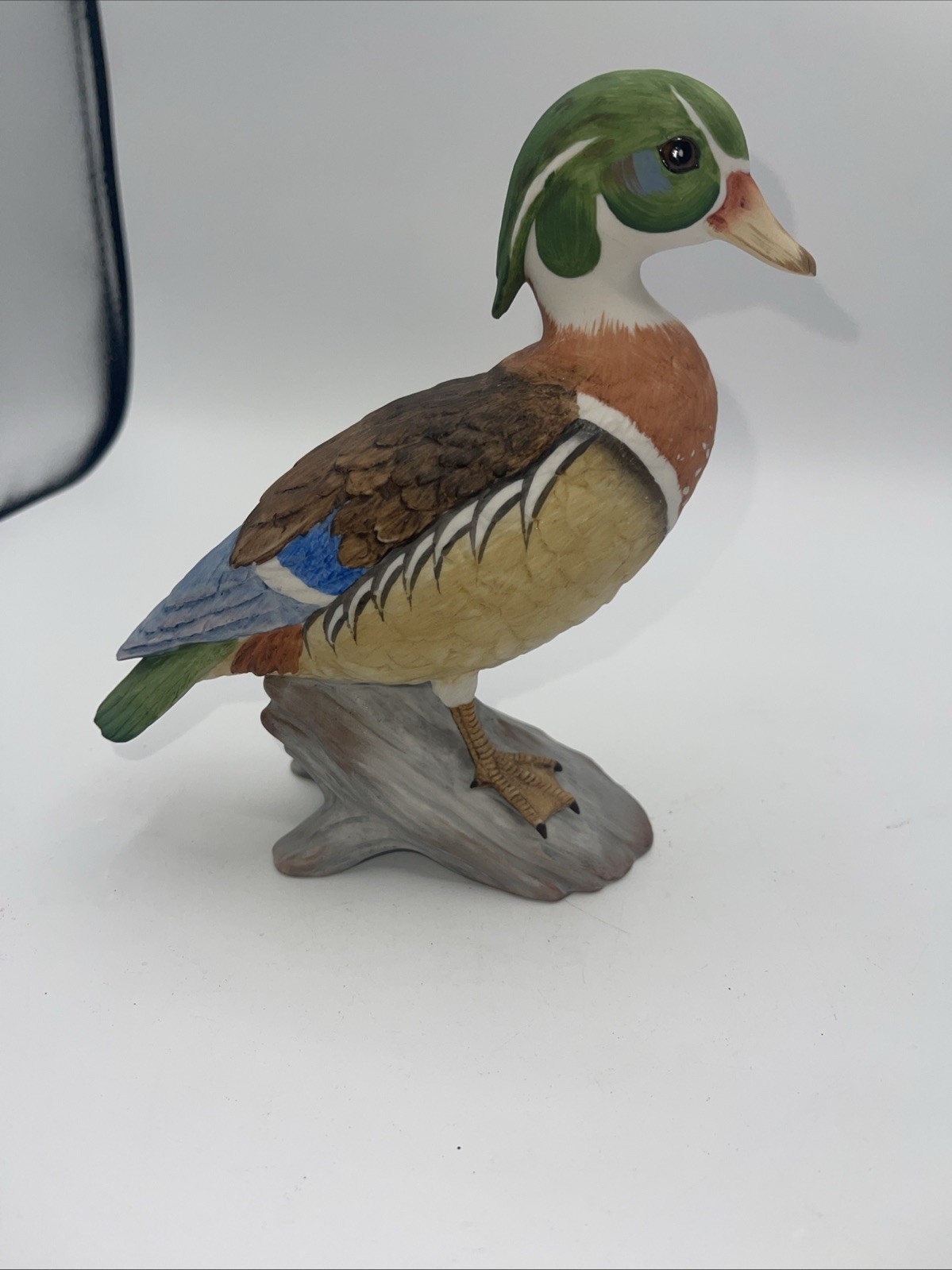 Gorham Gallery Birds Vignette Collection Wood Duck Figurine Porcelain Japan