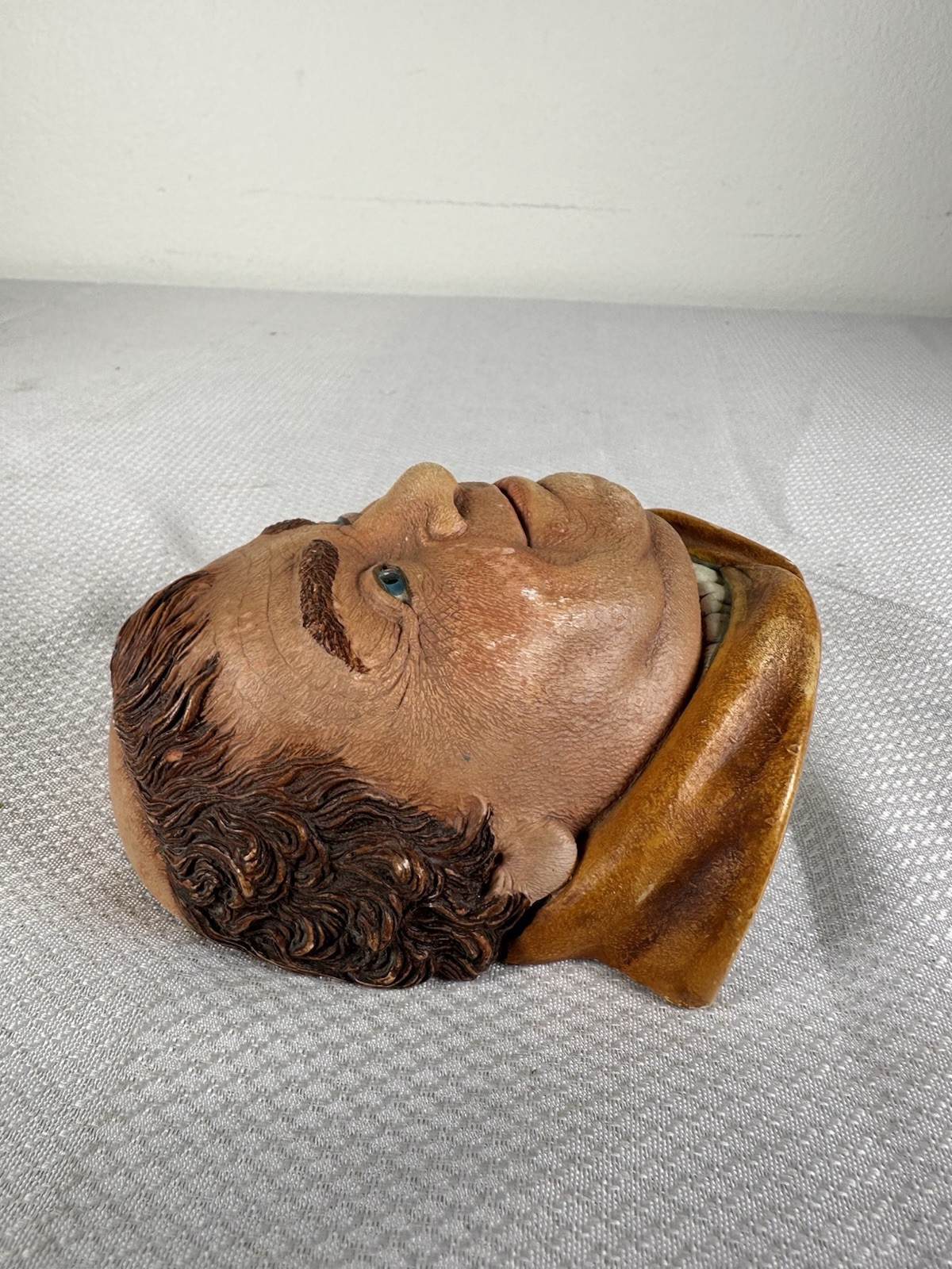 VTG Legends Chalkware Ceramic Head Friar Tuck 1981 Made in England Wall Decor