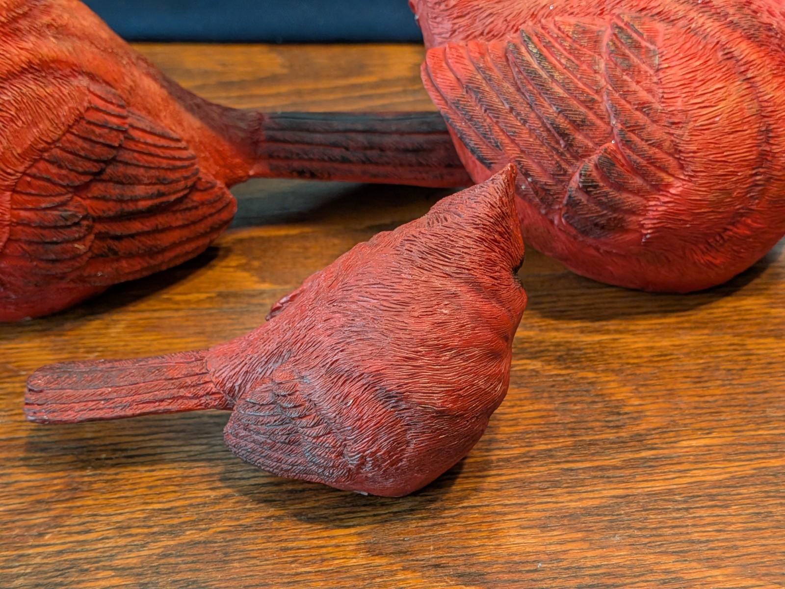 Resin Family of Cardinals- Set Of 3- 2 Large- 1 Small