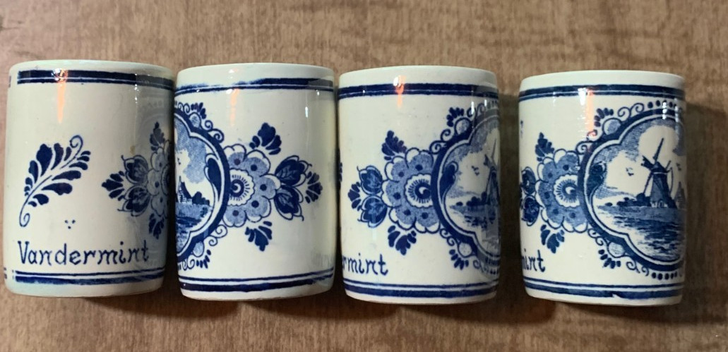 Lot Of Vintage P Hoppe Delft Holland Ceramic Figurines Hand Painted