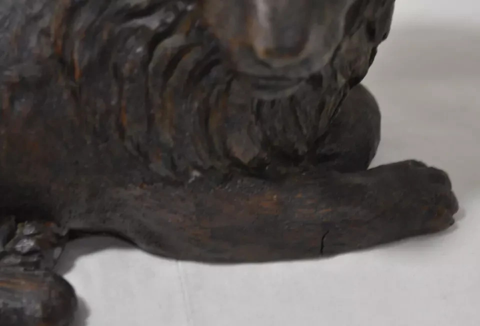 Woodcast Collectables Lion Statue Sculpture Figure Home Decor