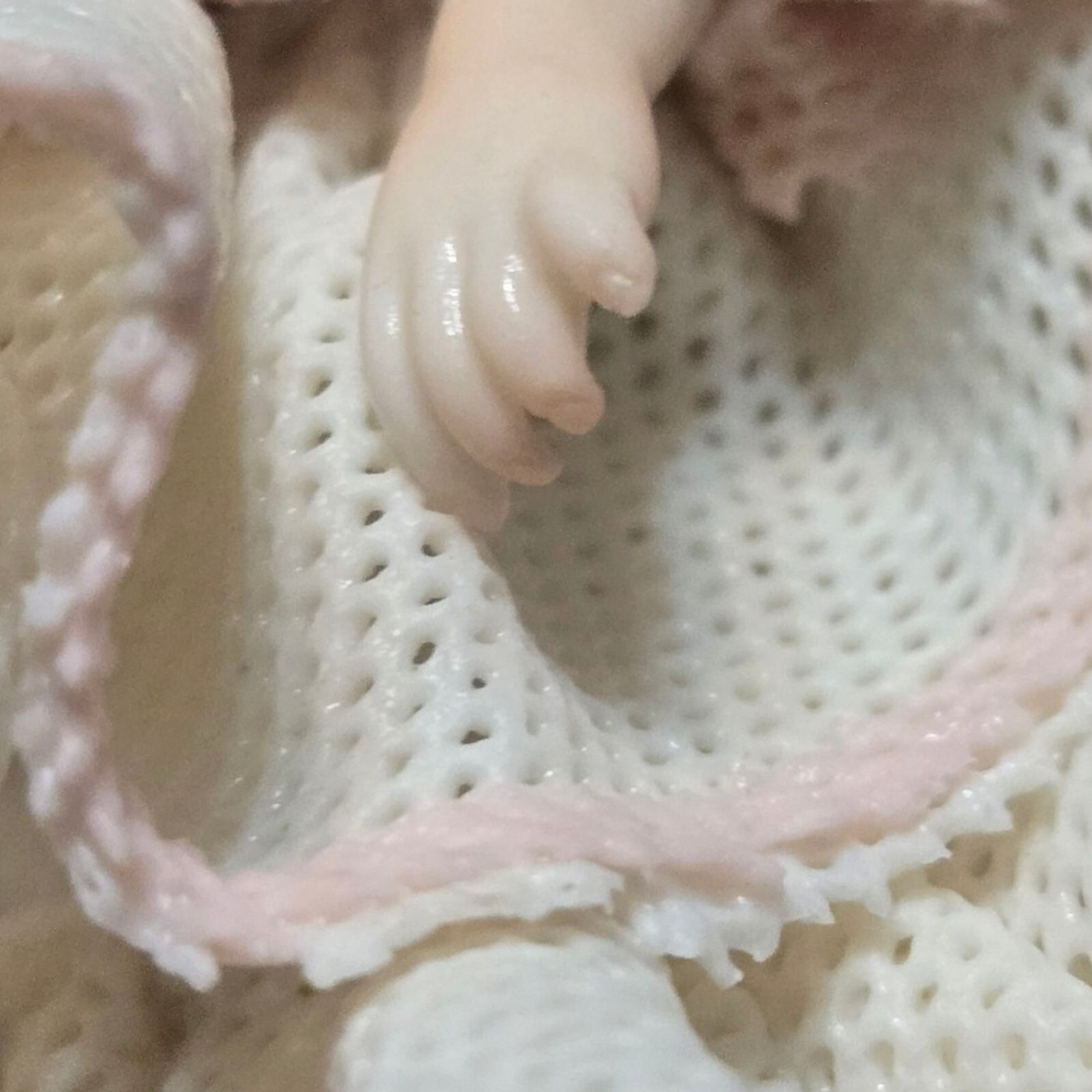 Vintage Irish Dresden Porcelain Figurine Babette Pink Lace Dress