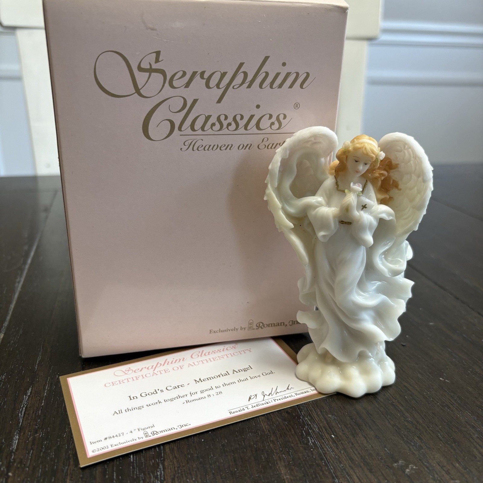 Seraphim Classics In God’s Care, Memorial Angel Collectible Figurine Box #84427
