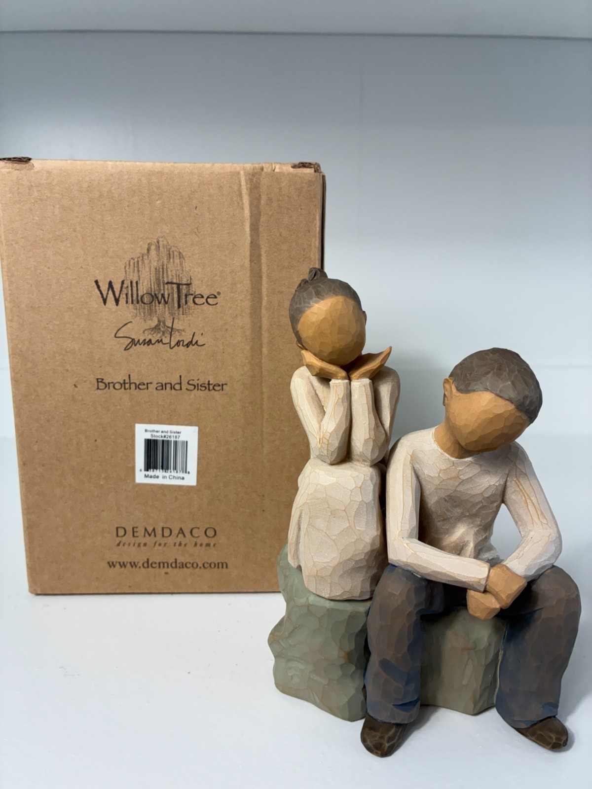 Willow Tree Brother & Sister, Gift to Reflect Friendship Between Siblings w/box