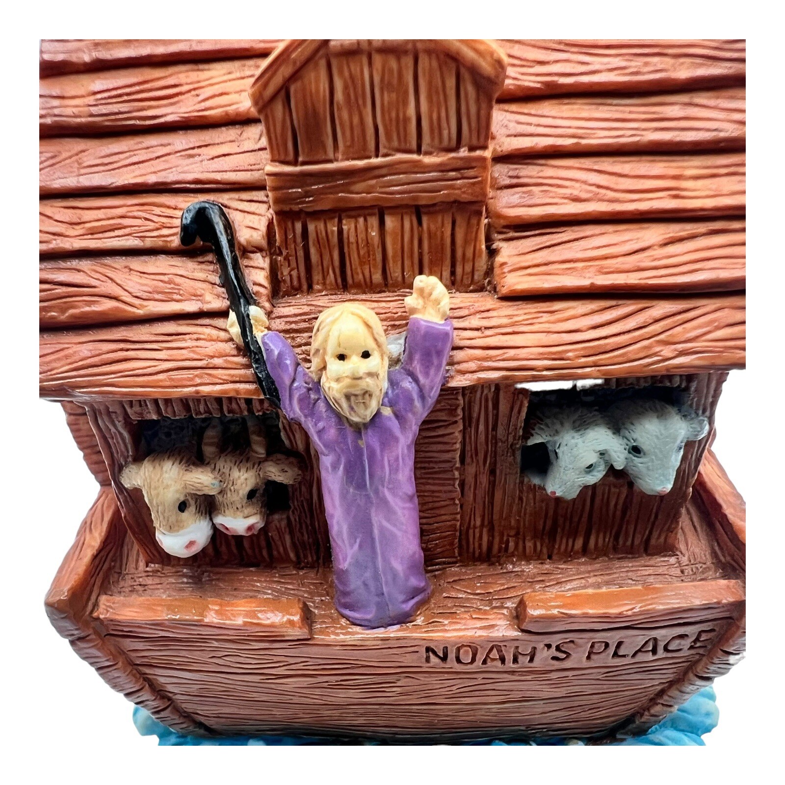 Noahs Ark Hinged Figurine Noahs Place Animal Pairs Nursery Baby Decor Child Room
