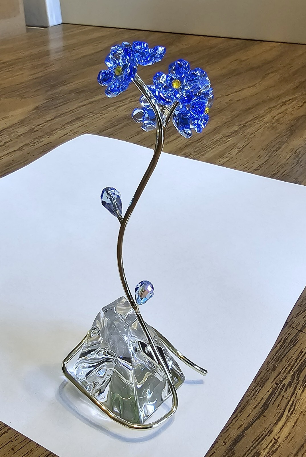 🌸 Swarovski Crystal 2025 Florere, Blue Forget – Me – Nots Flower Figurine, NIB