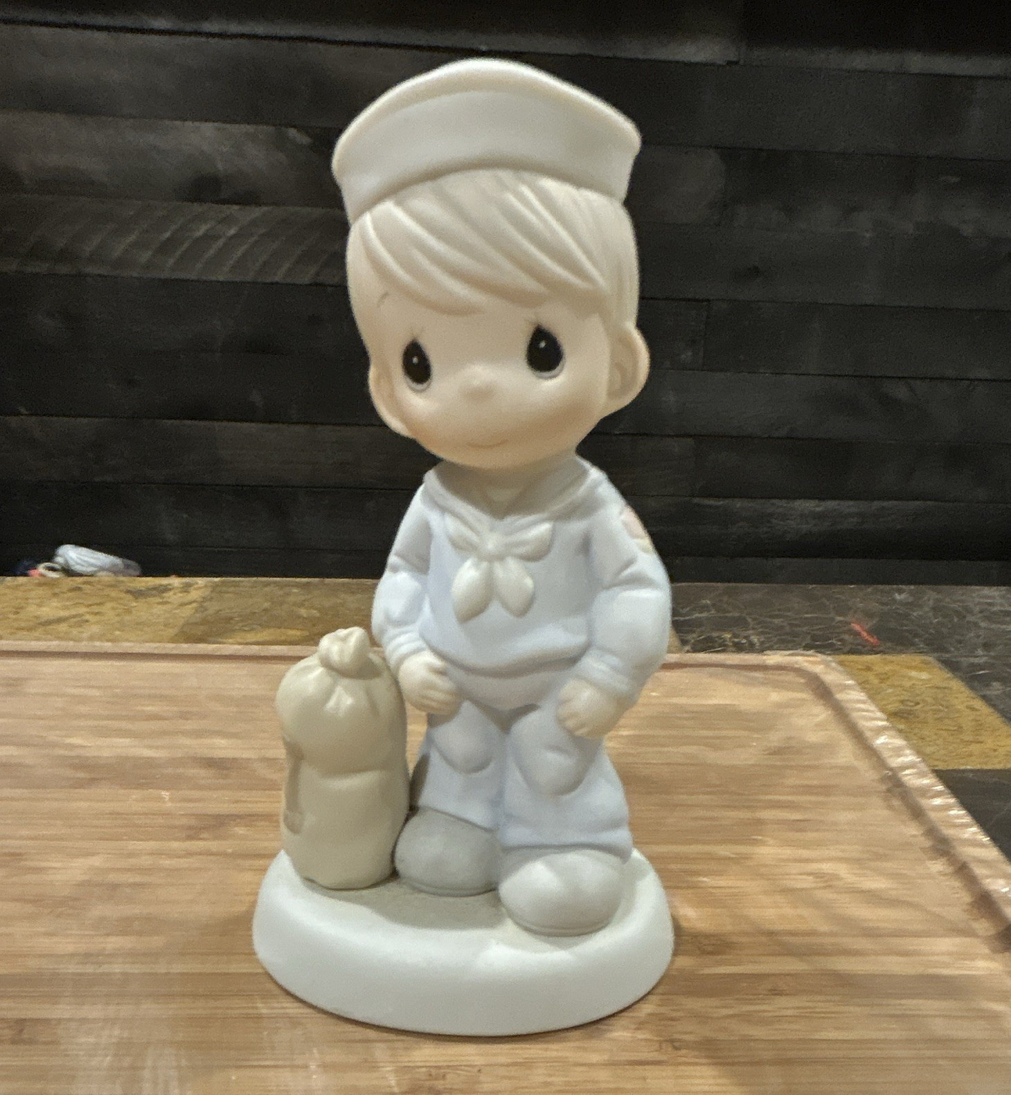 Precious Moments Sailor Figurine Military Hand Painted Porcelain 1987 5in